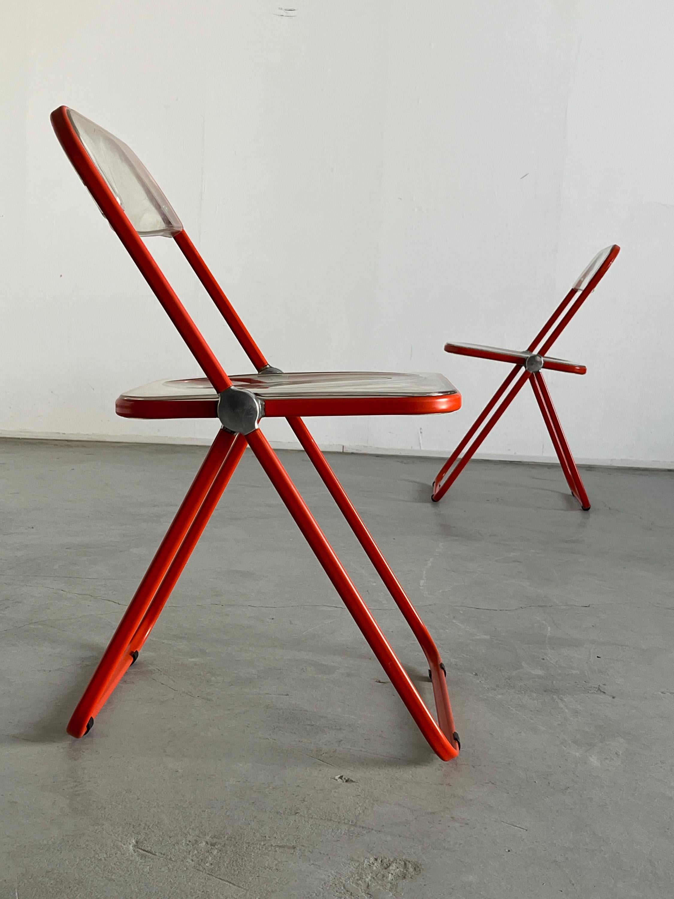 'Plia' Folding Chairs by Giancarlo Piretti for Anonima Castelli