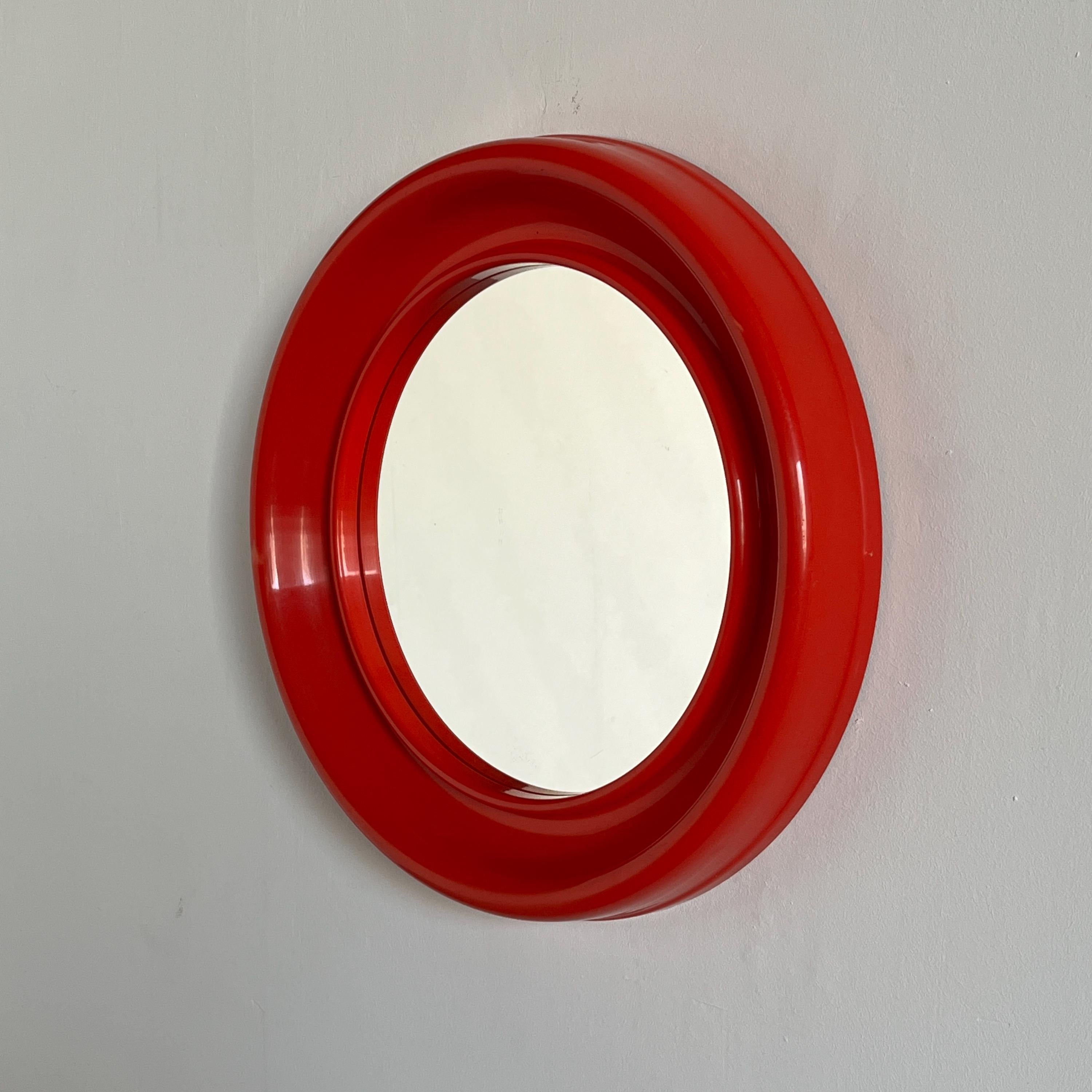 Space Age Circular Wall Mirror, 1980s