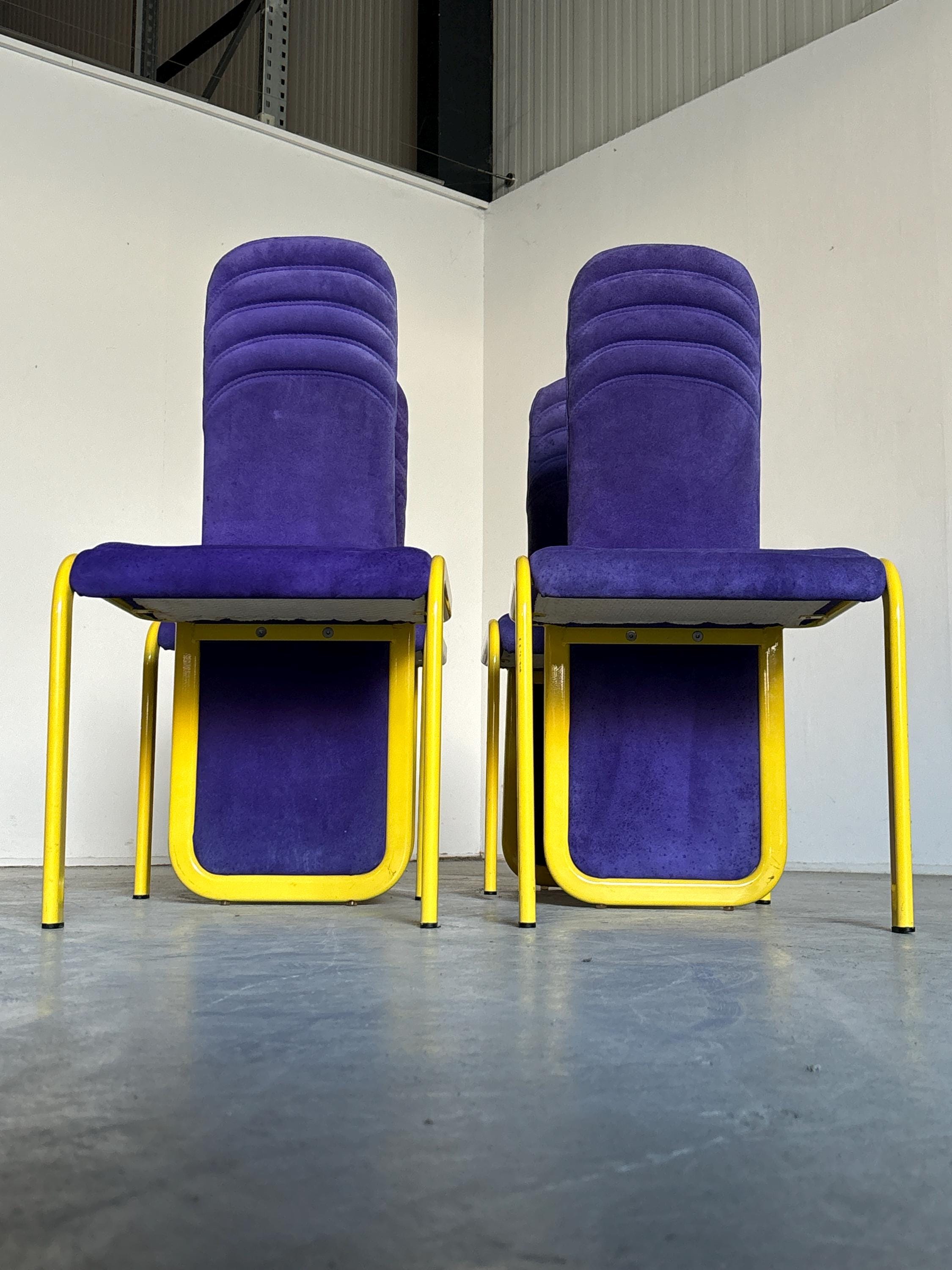 Memphis Design Dining Chairs, For Reupholstery