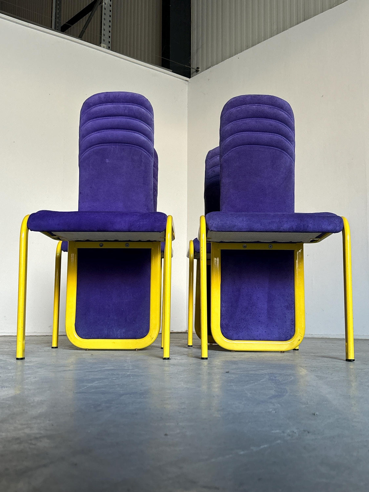 Memphis Design Dining Chairs, For Reupholstery