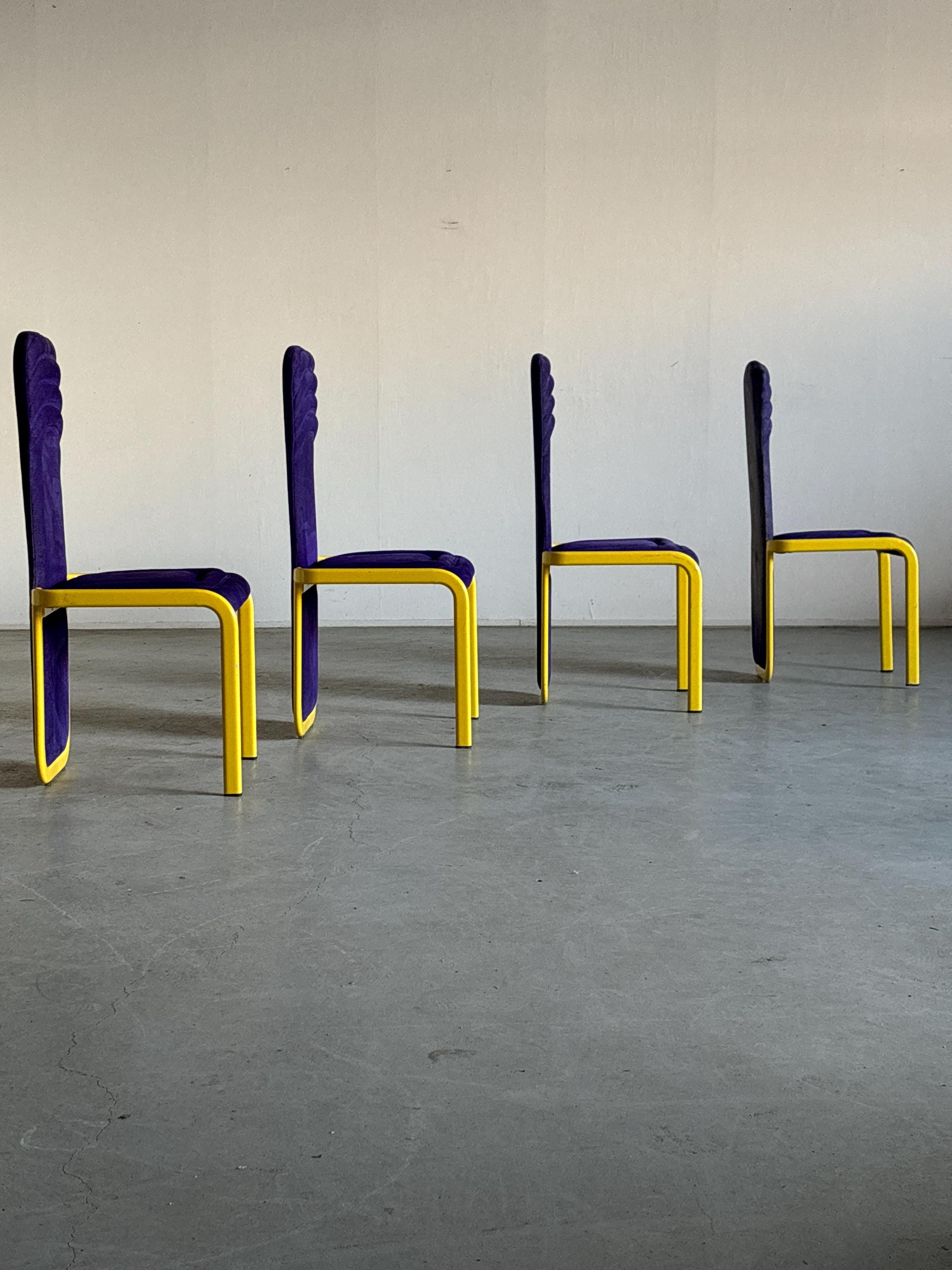Memphis Design Dining Chairs, For Reupholstery