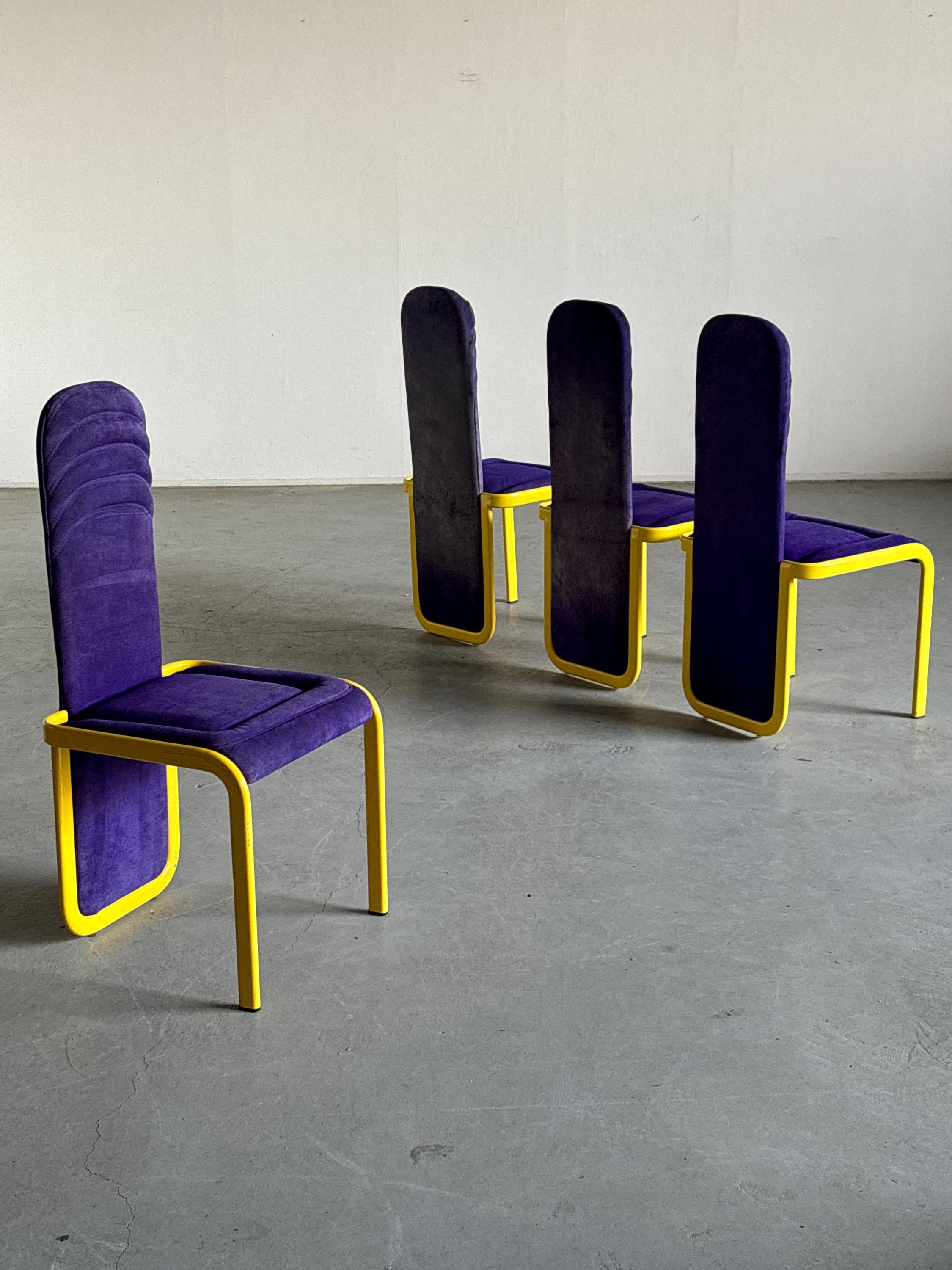 Memphis Design Dining Chairs, For Reupholstery