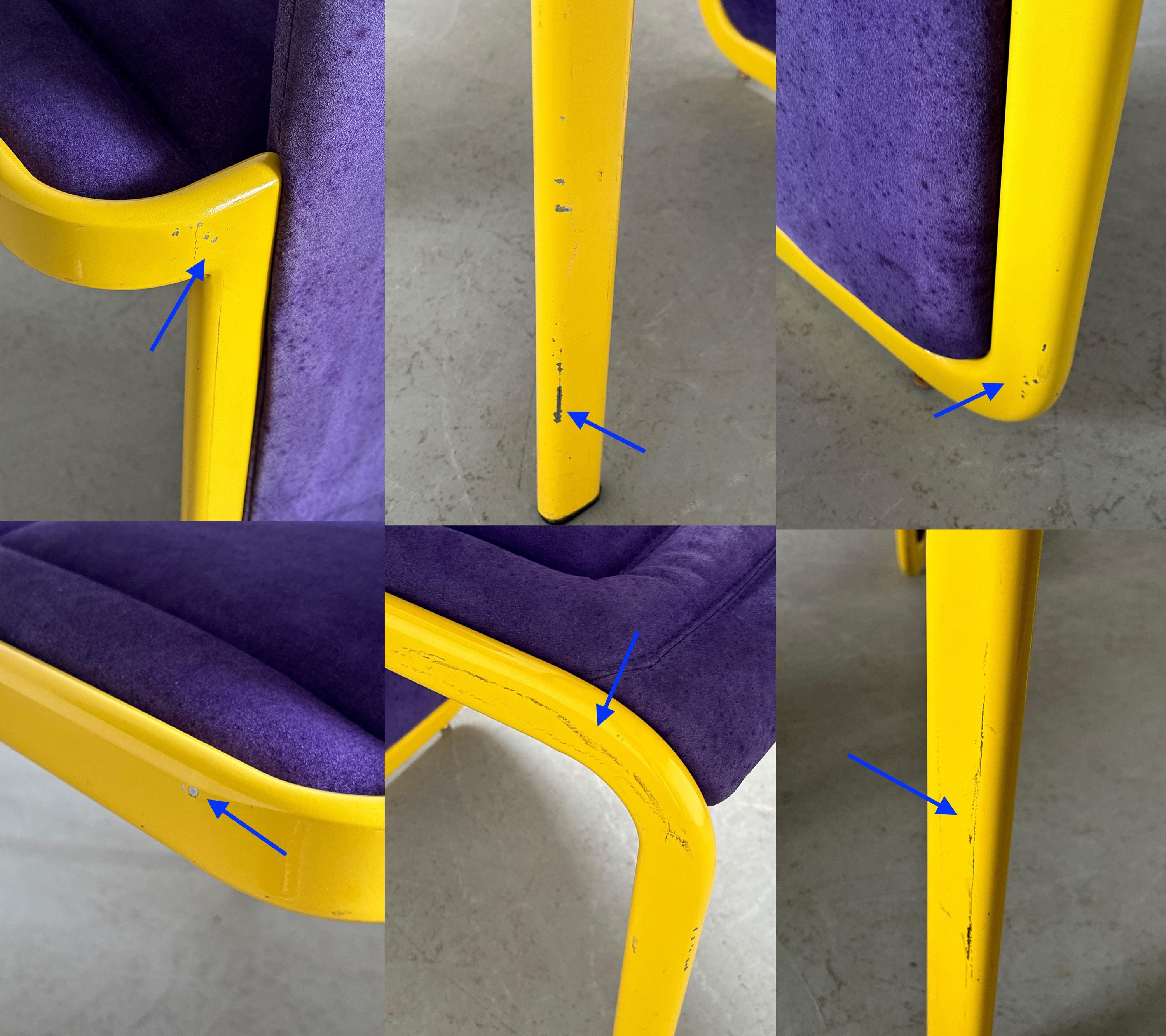 Memphis Design Dining Chairs, For Reupholstery