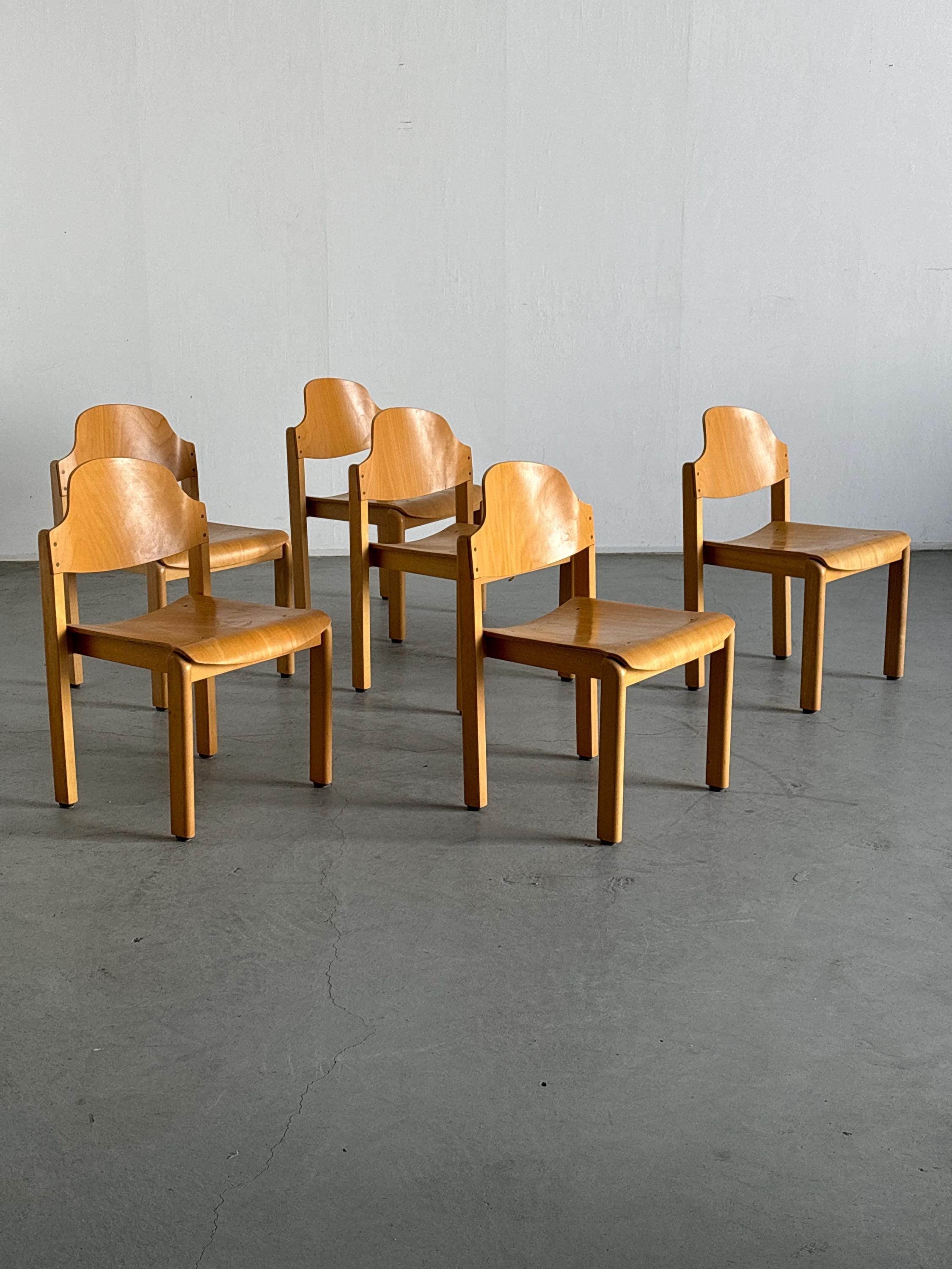 Mid-Century Modern Stackable Dining Chairs, 1970s Germany