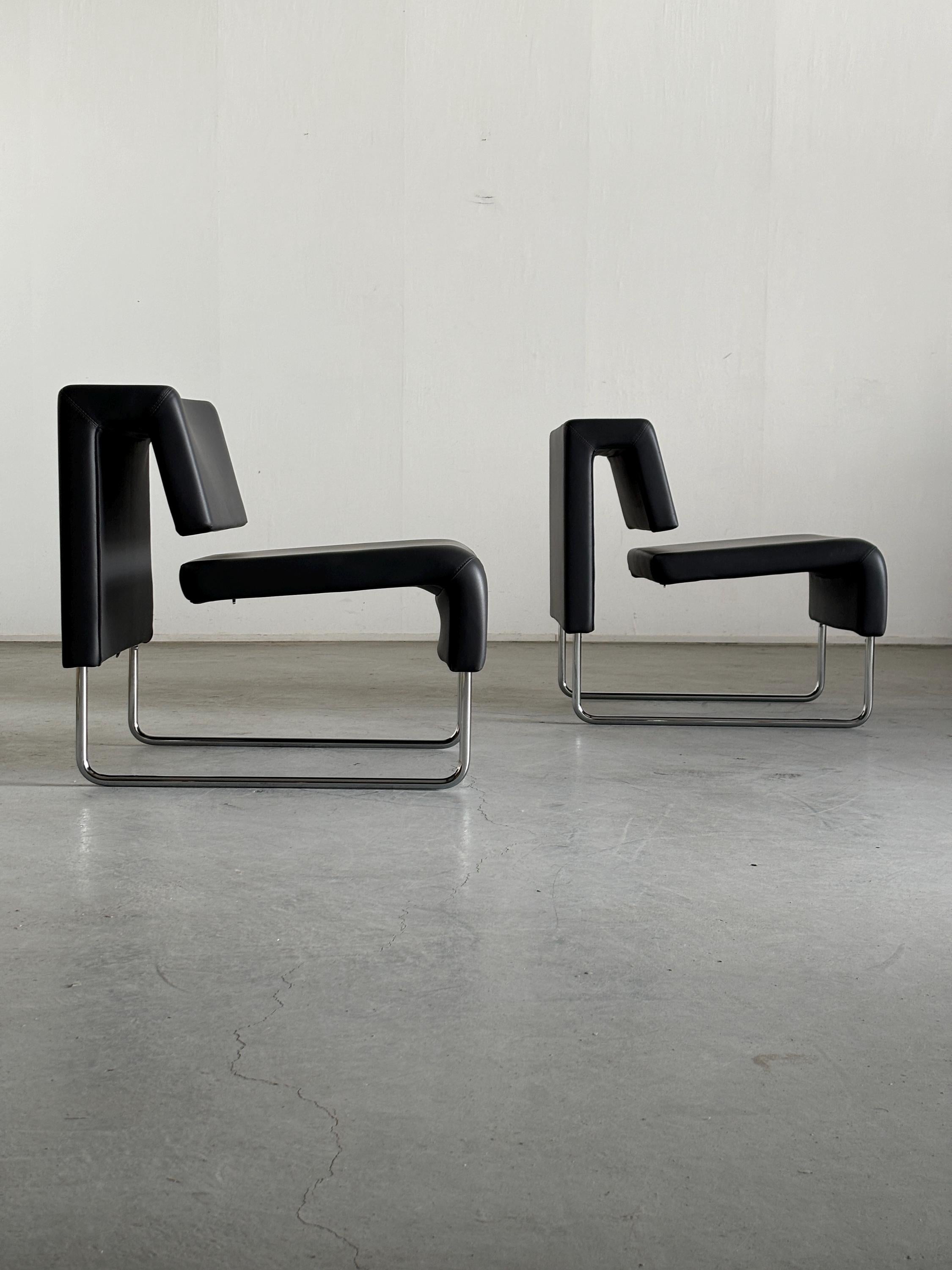 Path’ Cantilever Lounge Chairs by Fiorenzo Dorigo for Sitland