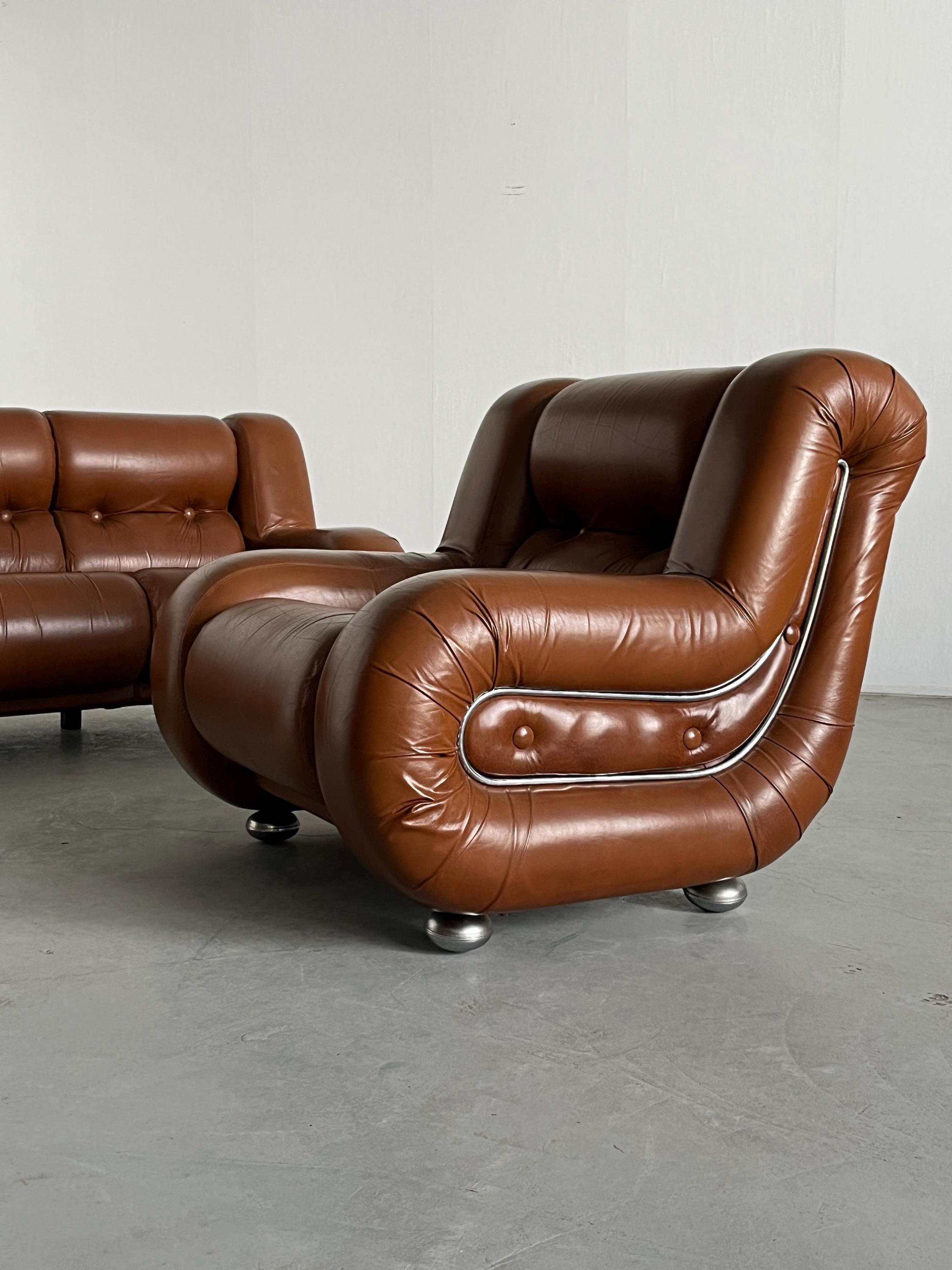 Space Age Living Room Seating Set in Style of Mimo Padova