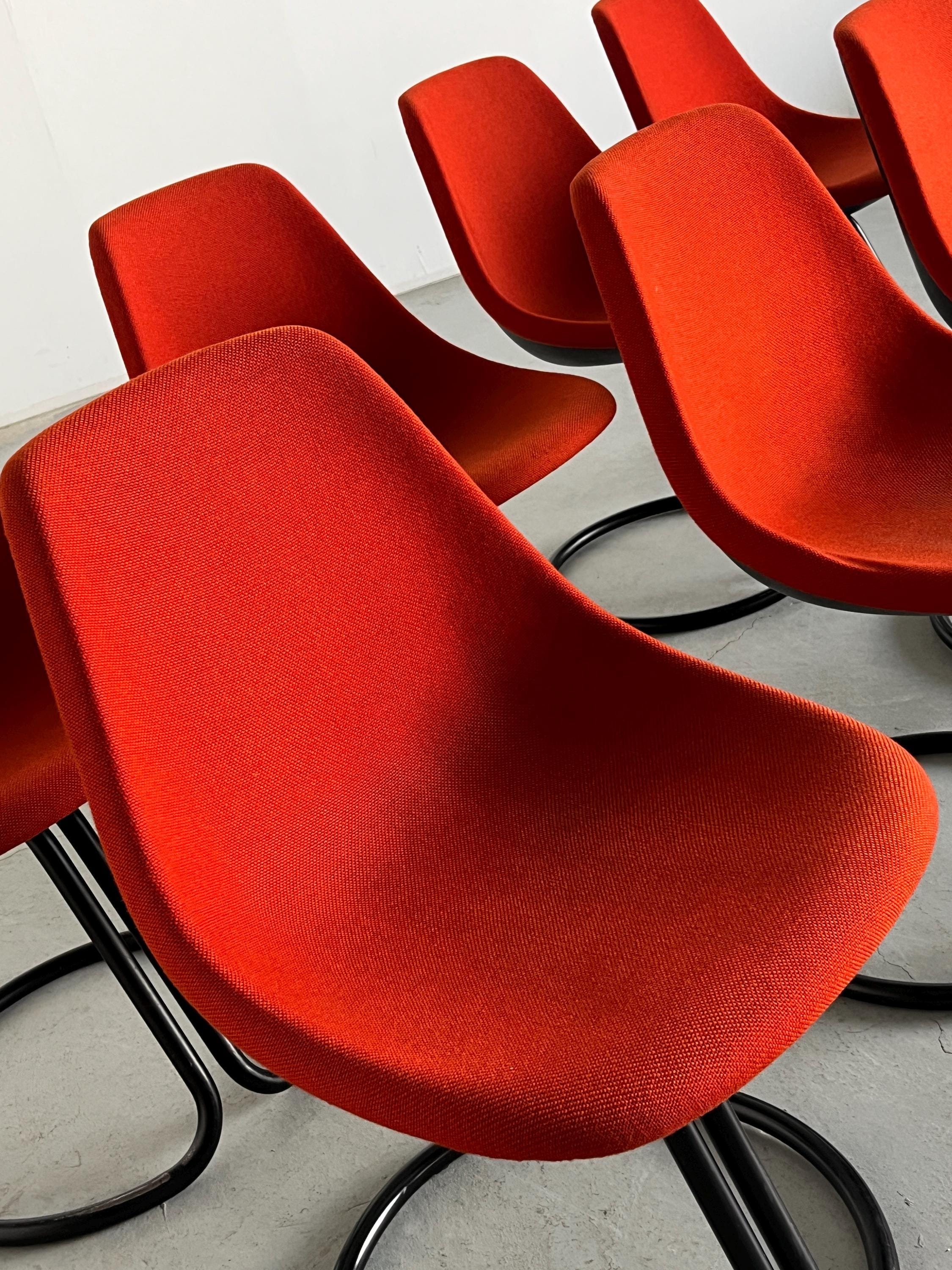 Giotto Stoppino Cantilever Dining Chairs