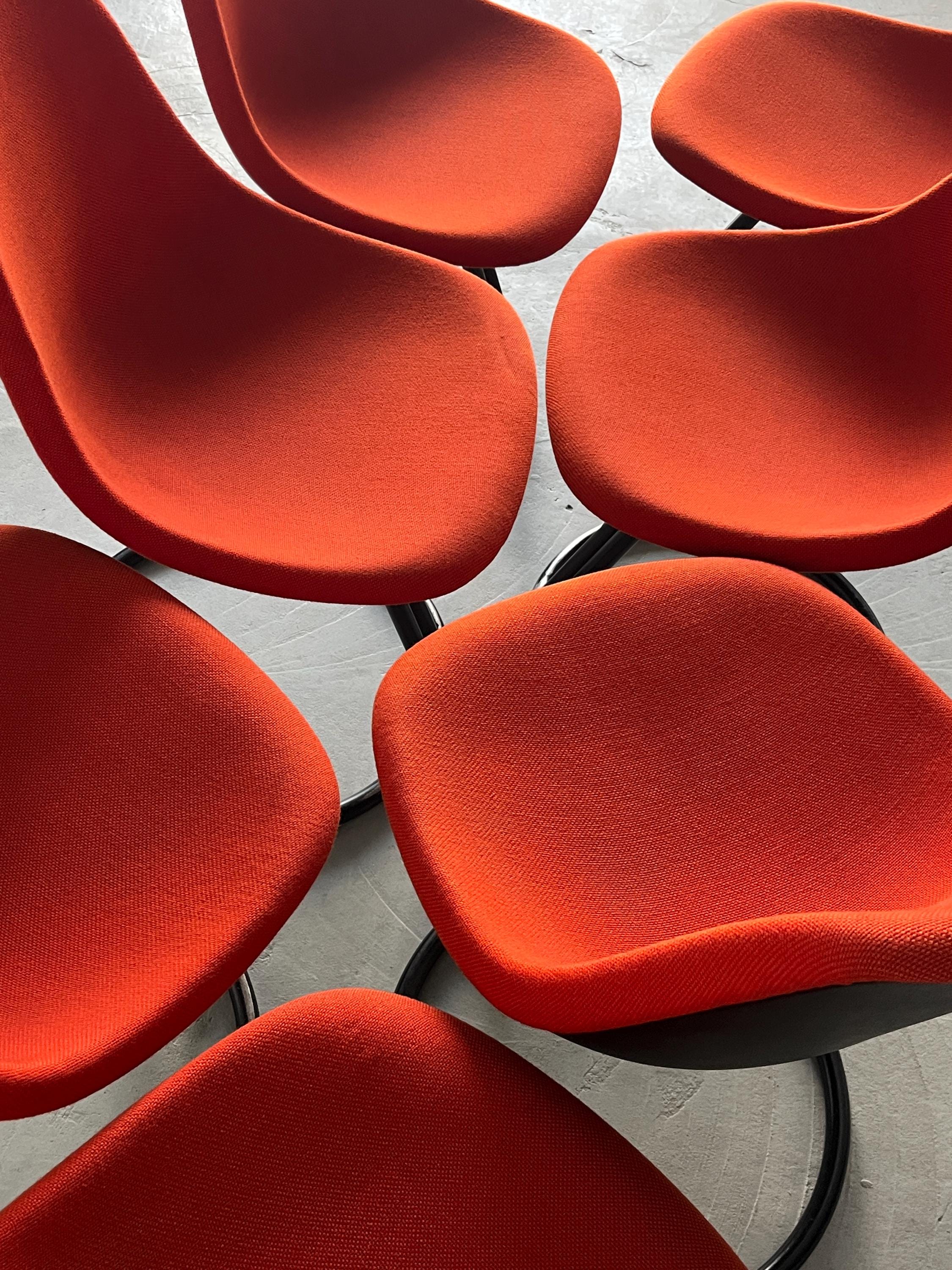 Giotto Stoppino Cantilever Dining Chairs