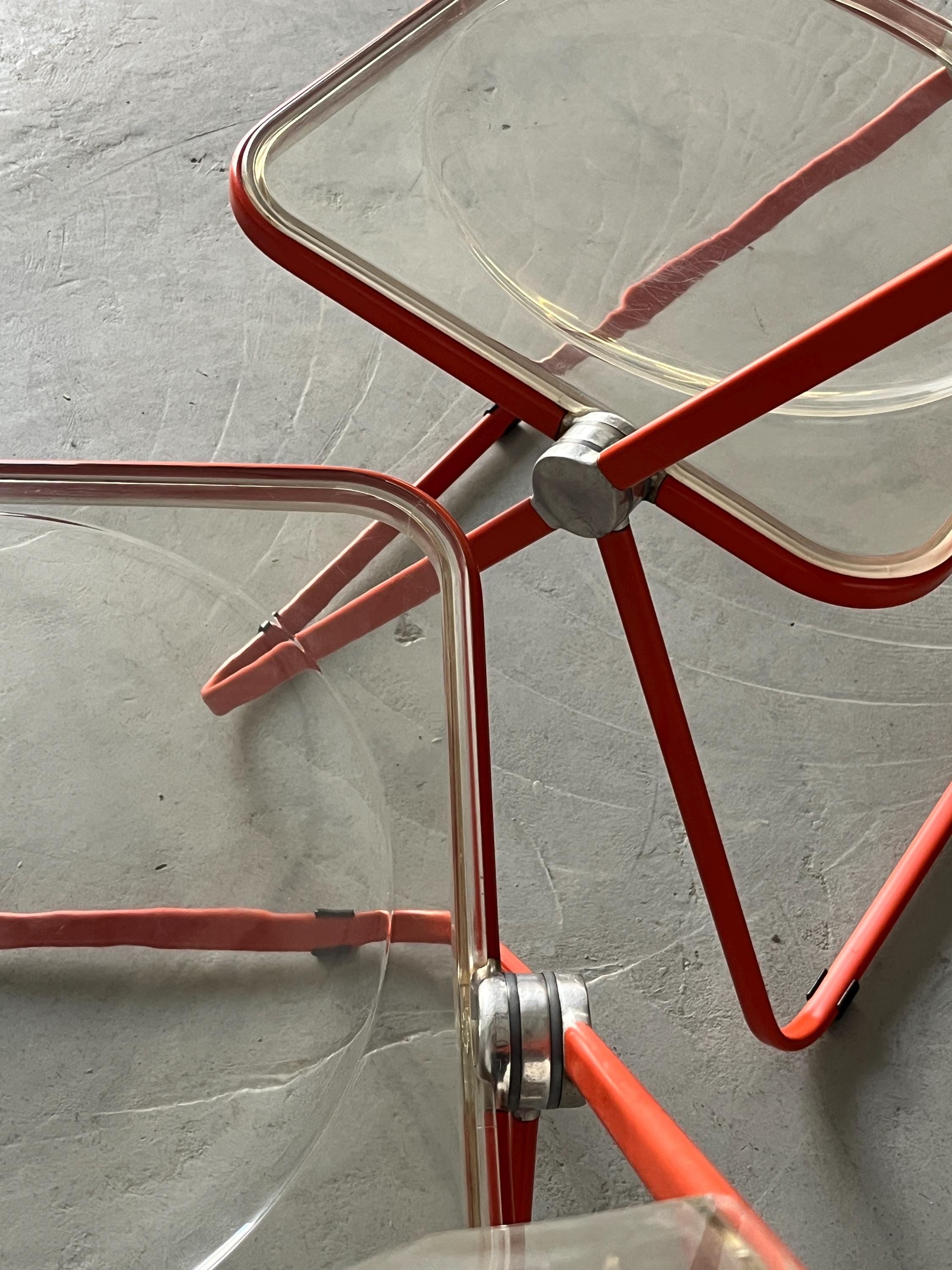 'Plia' Folding Chairs by Giancarlo Piretti for Anonima Castelli
