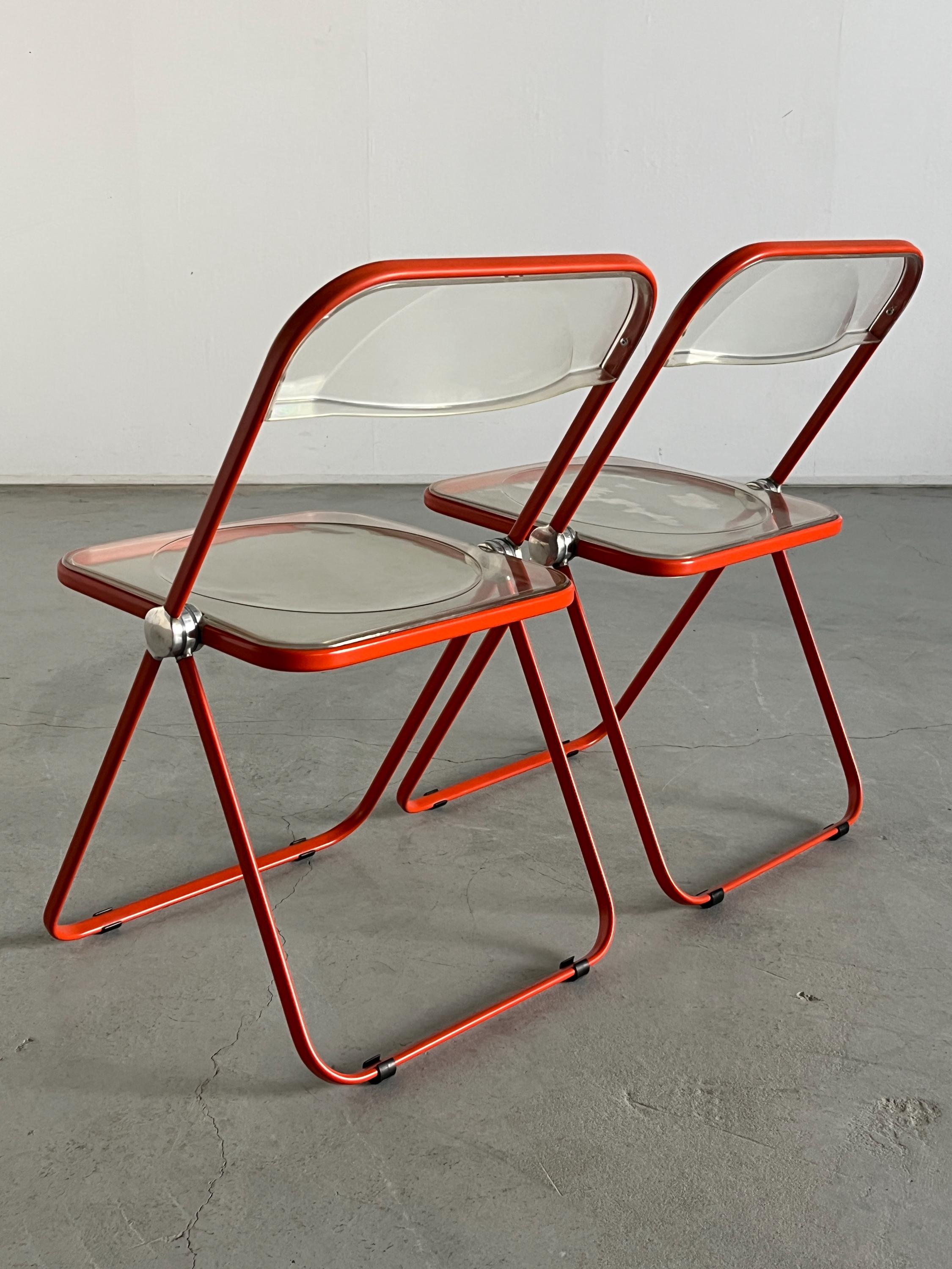 'Plia' Folding Chairs by Giancarlo Piretti for Anonima Castelli