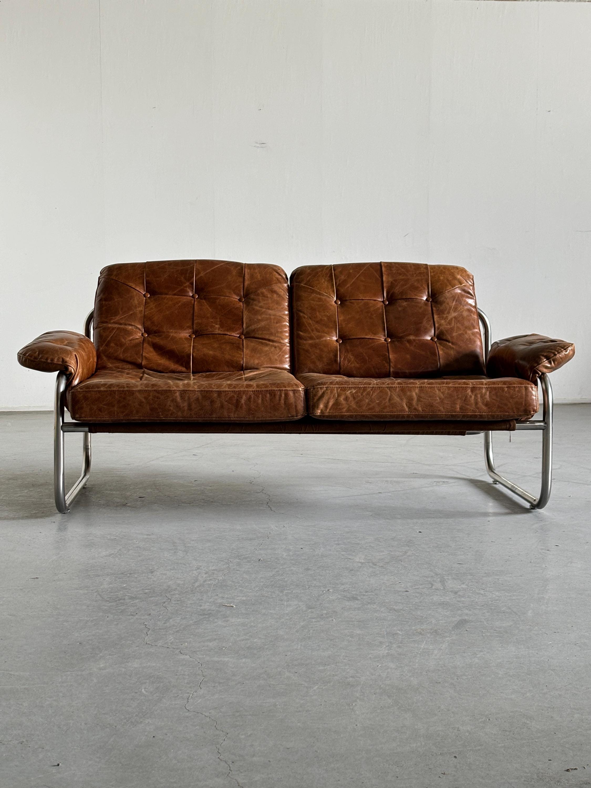 Vintage Ikea 'Borkum' Sofa by Johan Häggström, 1970s