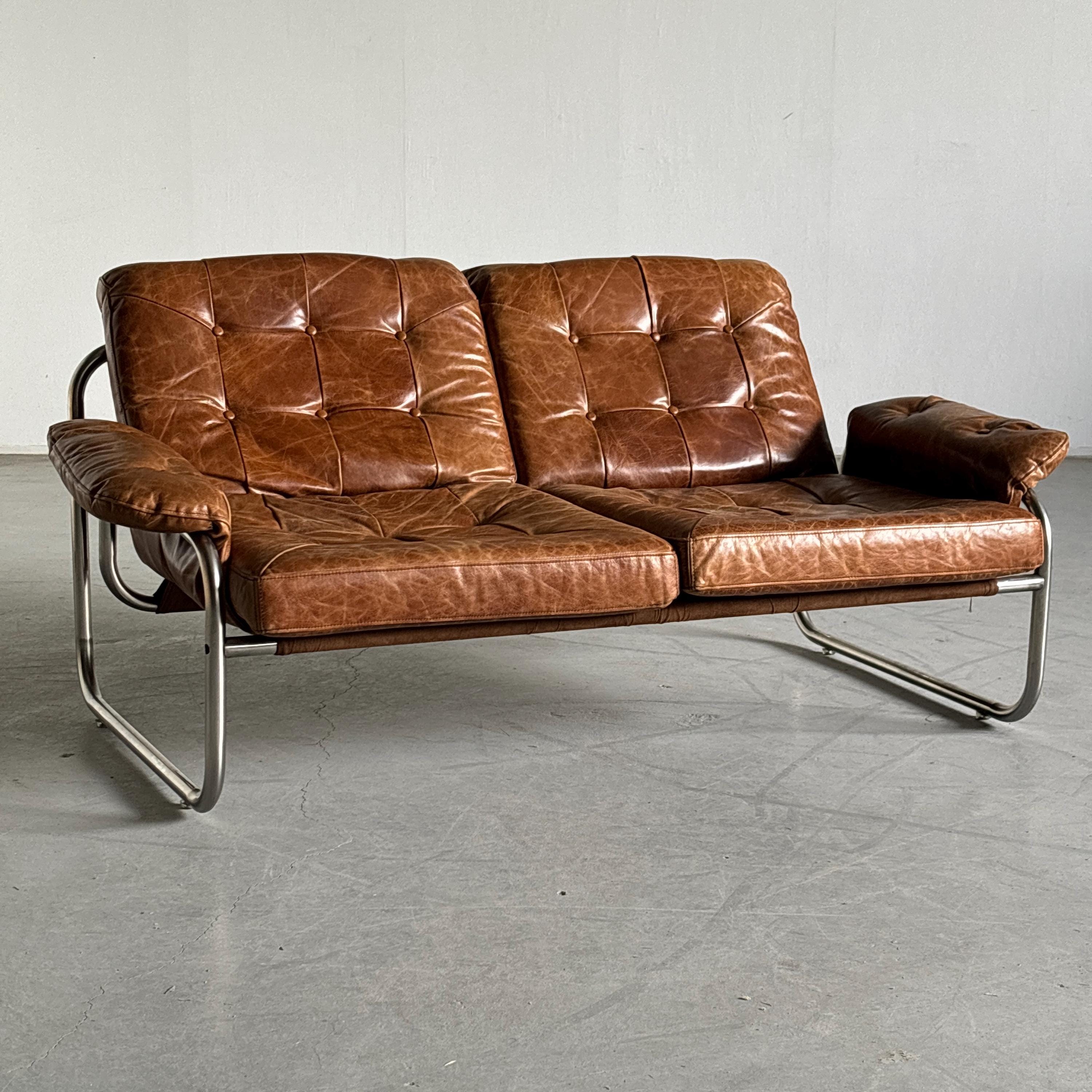 Vintage Ikea 'Borkum' Sofa by Johan Häggström, 1970s