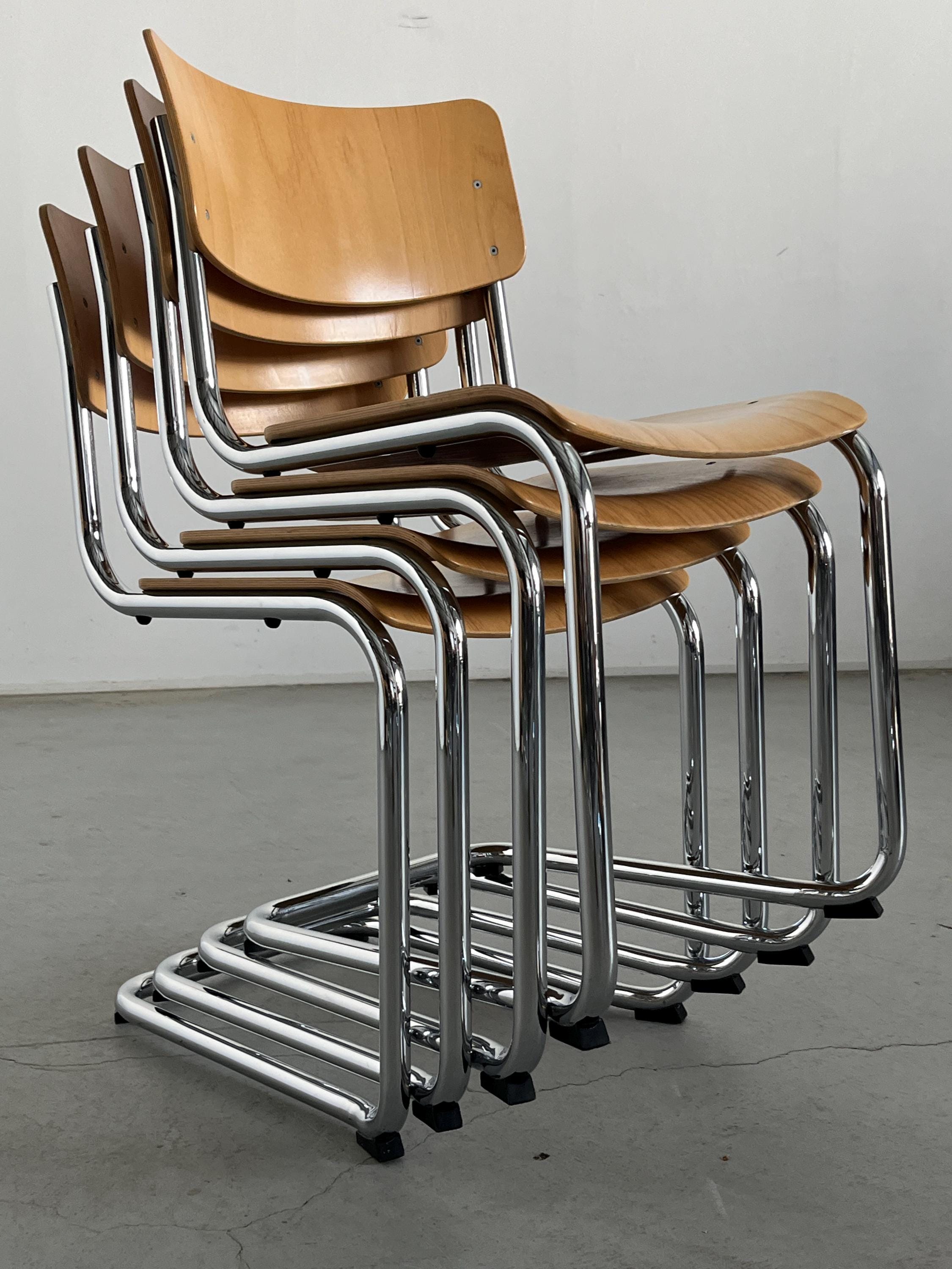 'S43' Cantilever Dining Chairs by Mart Stam, 1970s