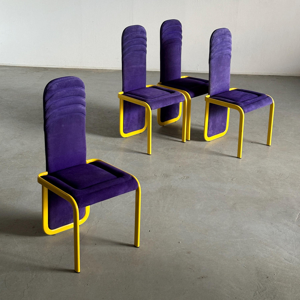 Memphis Design Dining Chairs, For Reupholstery