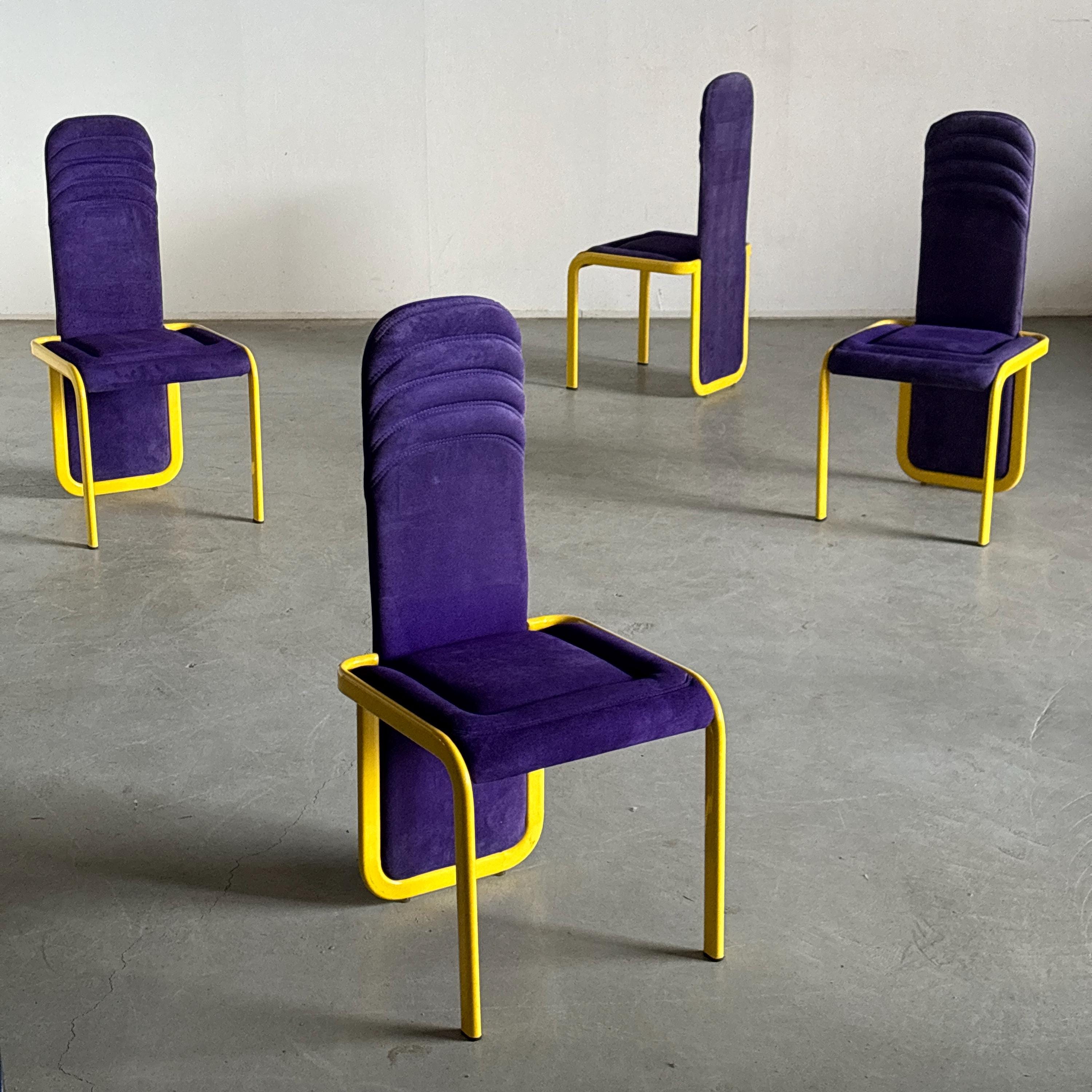 Memphis Design Dining Chairs, For Reupholstery