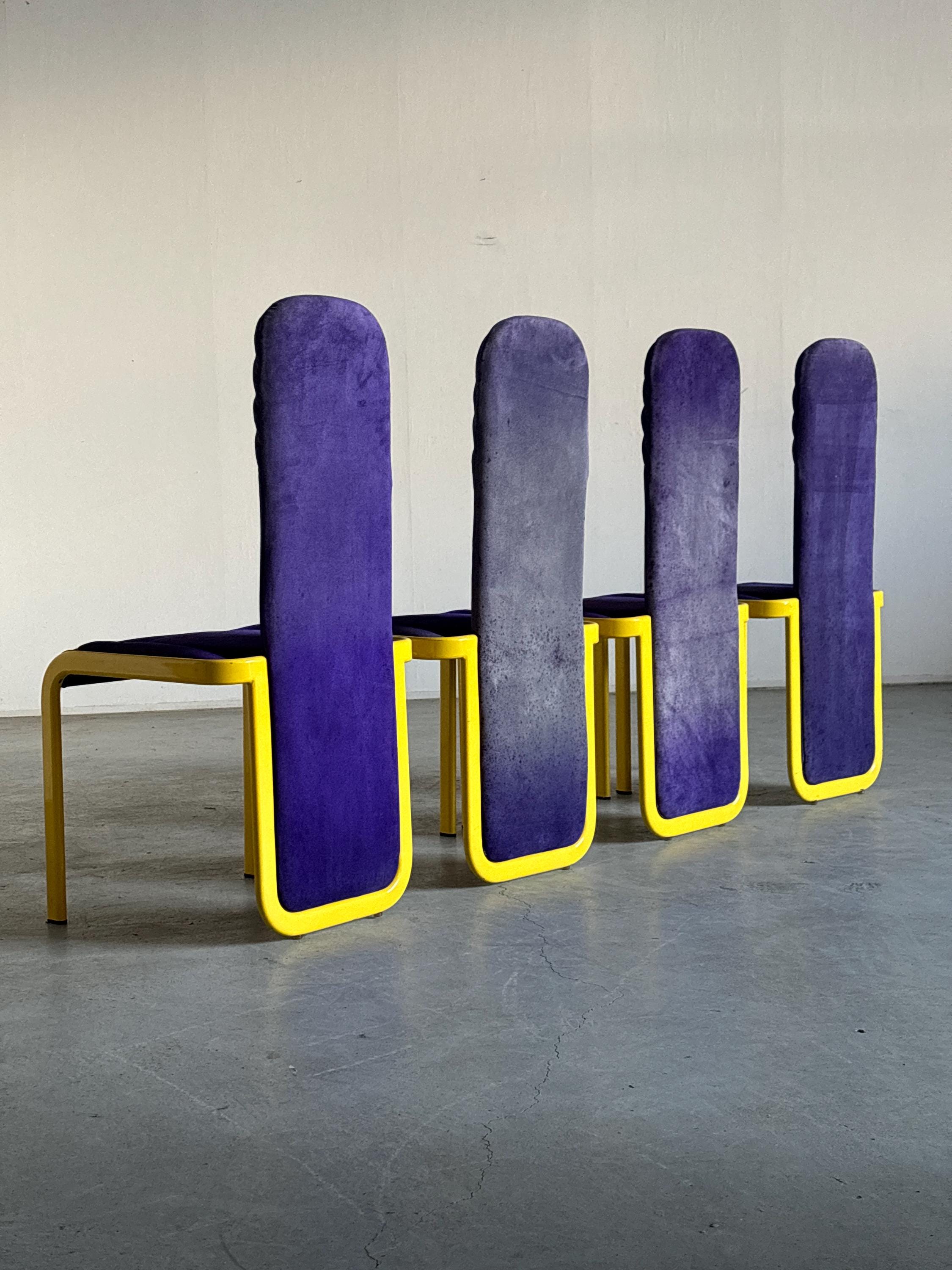 Memphis Design Dining Chairs, For Reupholstery