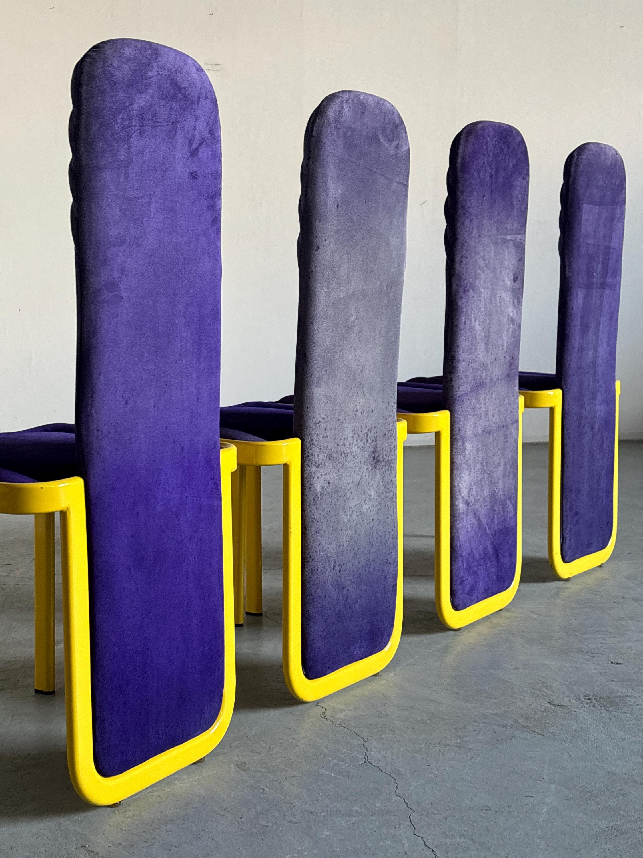 Memphis Design Dining Chairs, For Reupholstery