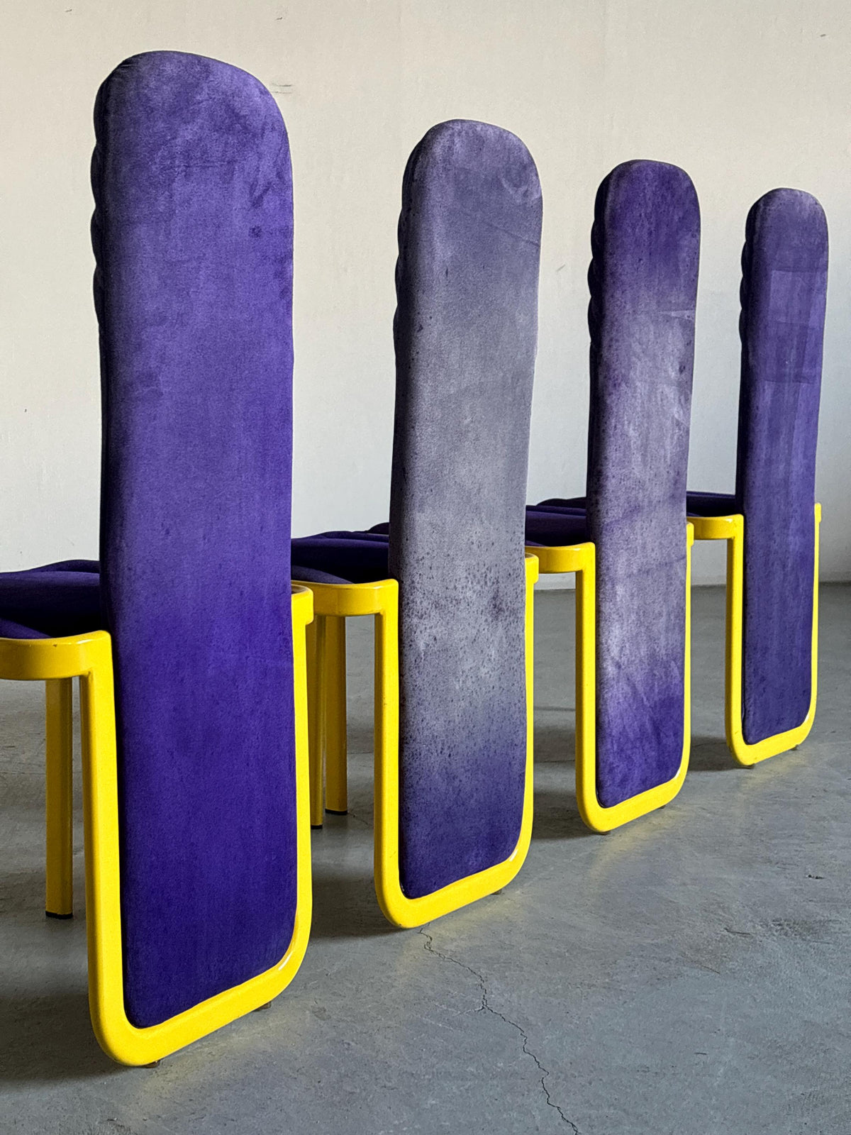 Memphis Design Dining Chairs, For Reupholstery