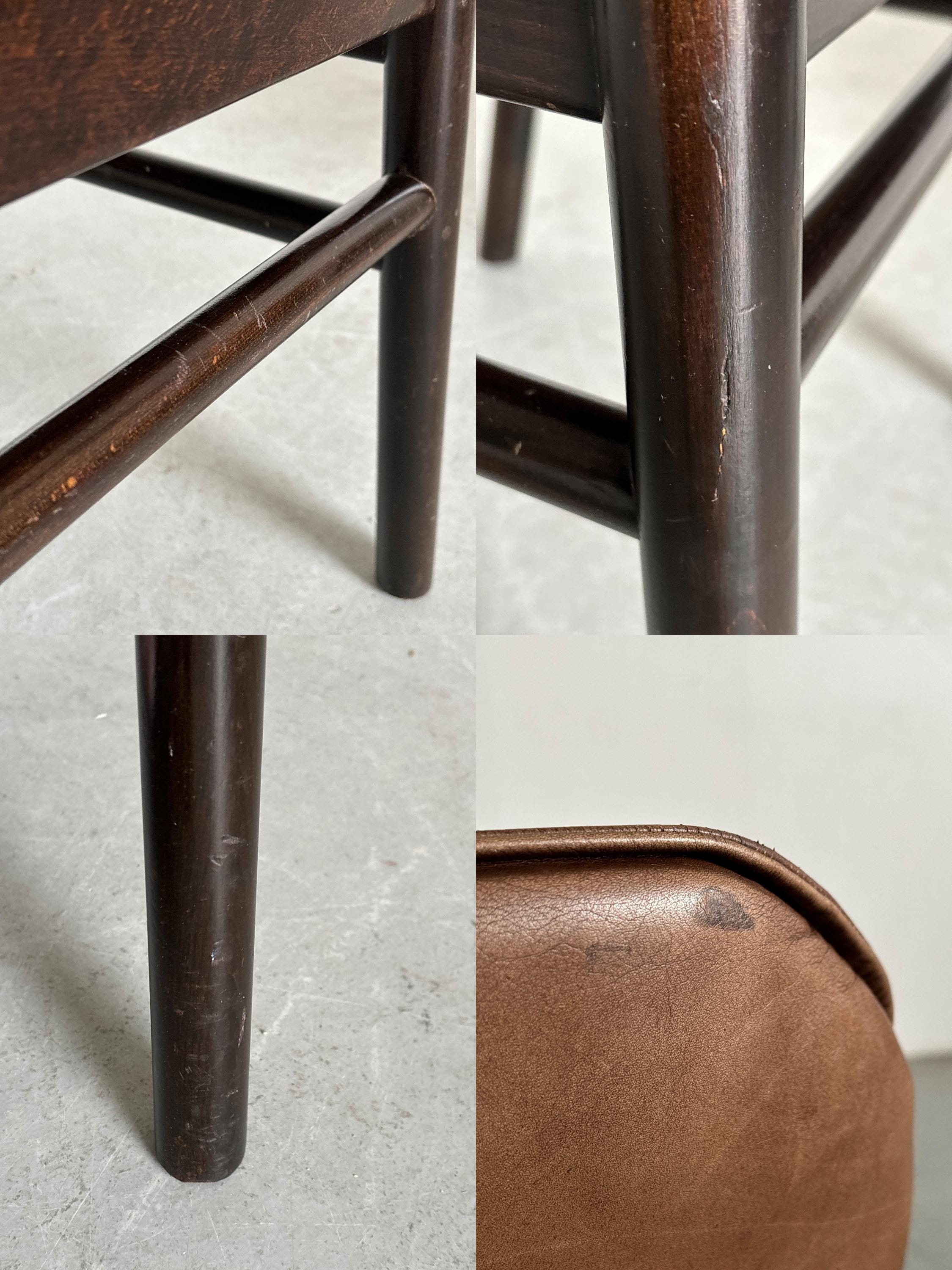 Scandinavian Mid-Century Leather Chairs