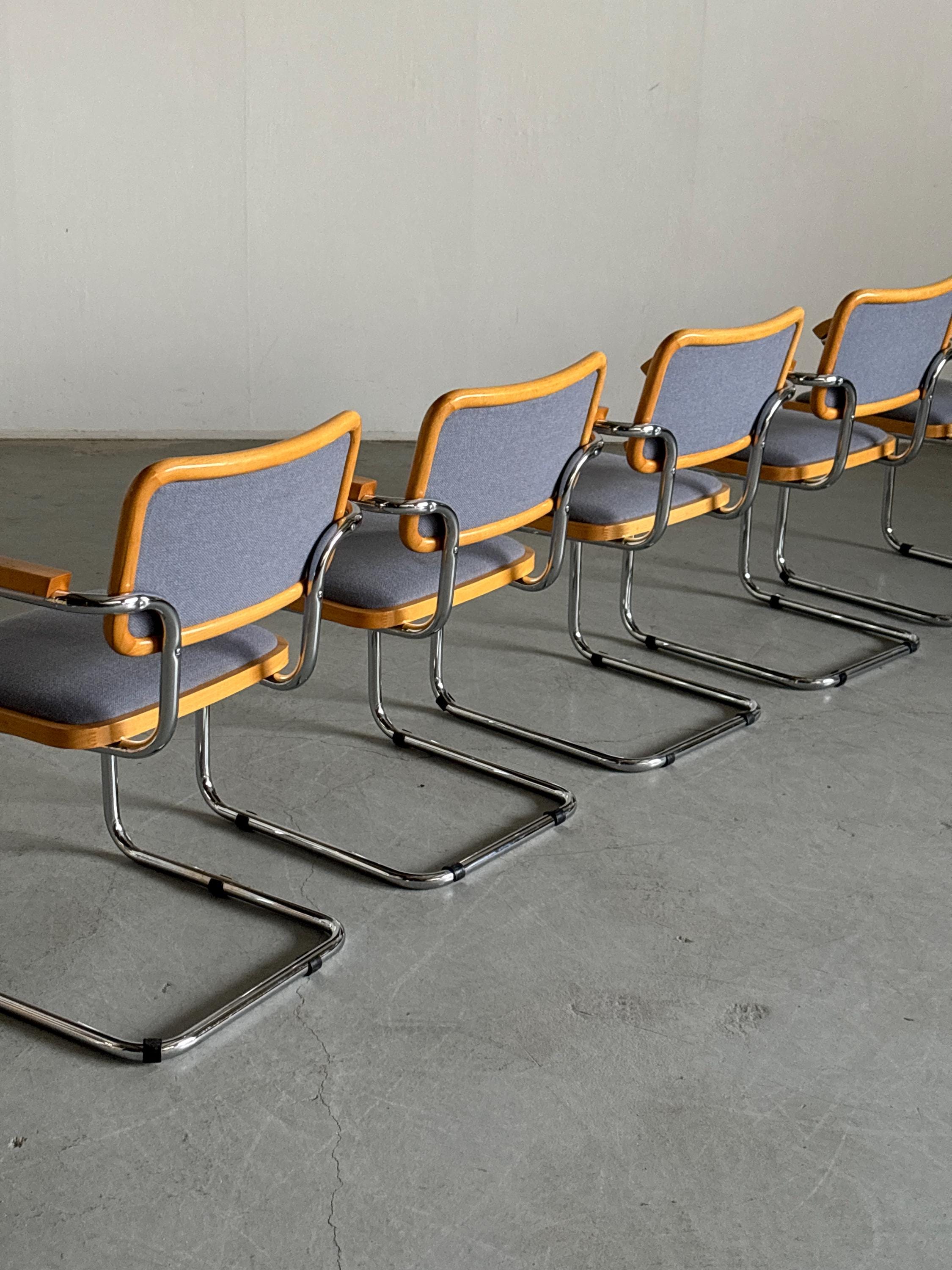 Marcel Breuer B64 Cesca Armchairs by Bene Austria