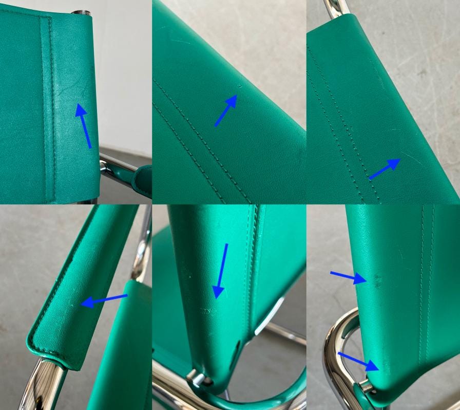 Mart Stam S34 Design Turquoise Cantilever Chair