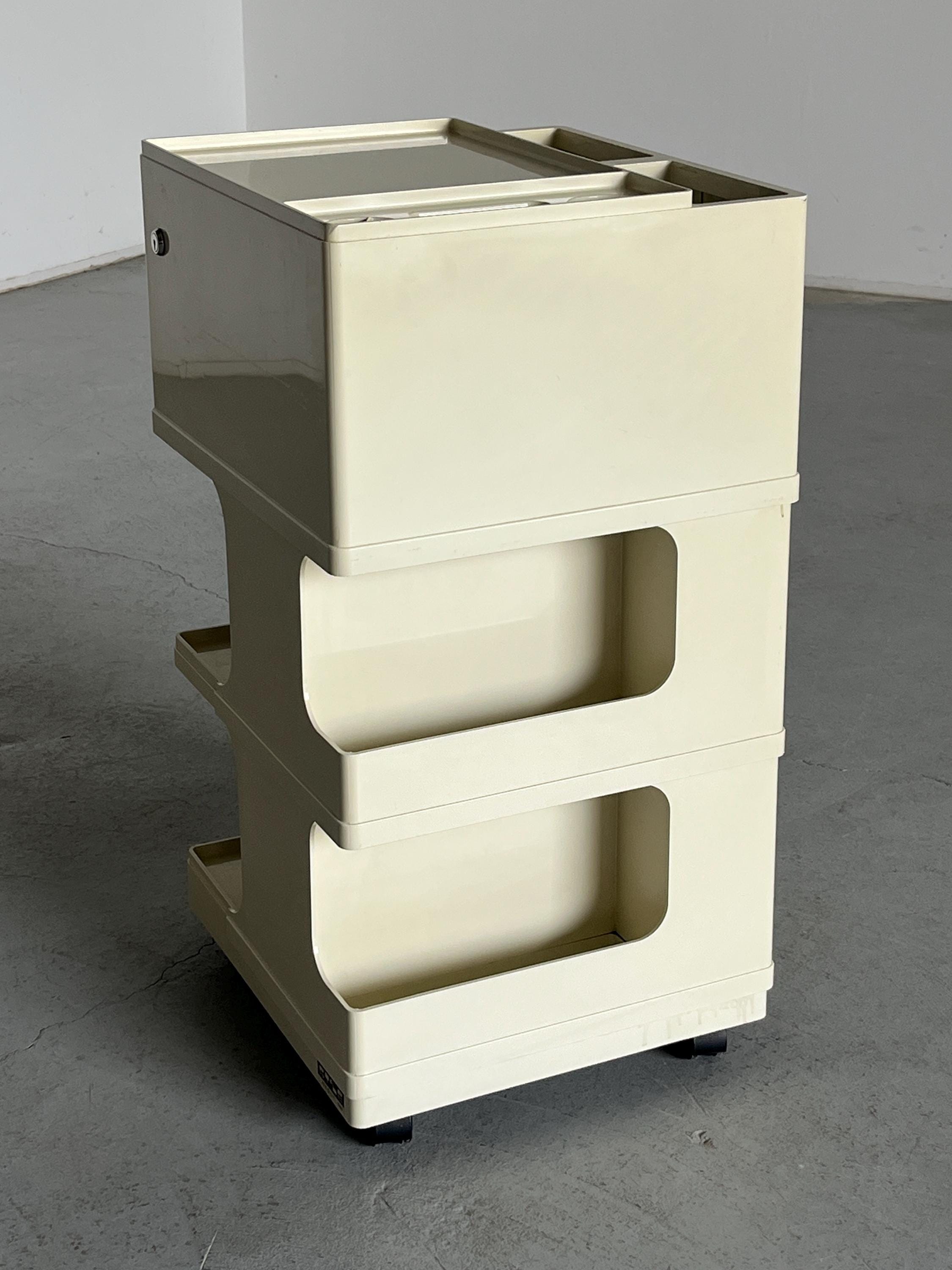 Rolling Artist Mid-Century Modern Trolley by Giovanni Pelis for Stile Neolt