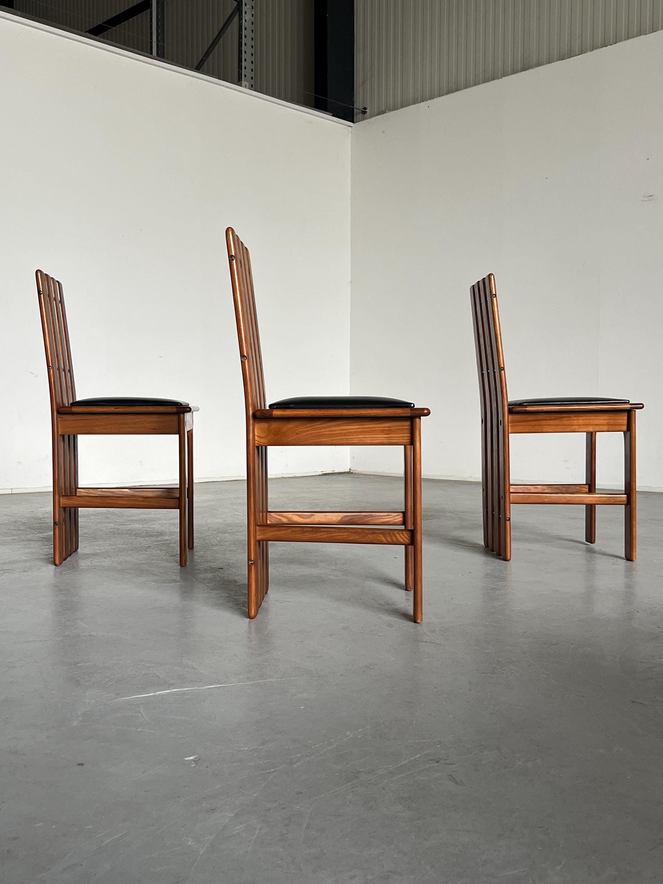 Mid-Century Modern Dining Chairs in the Style of Mario Marenco