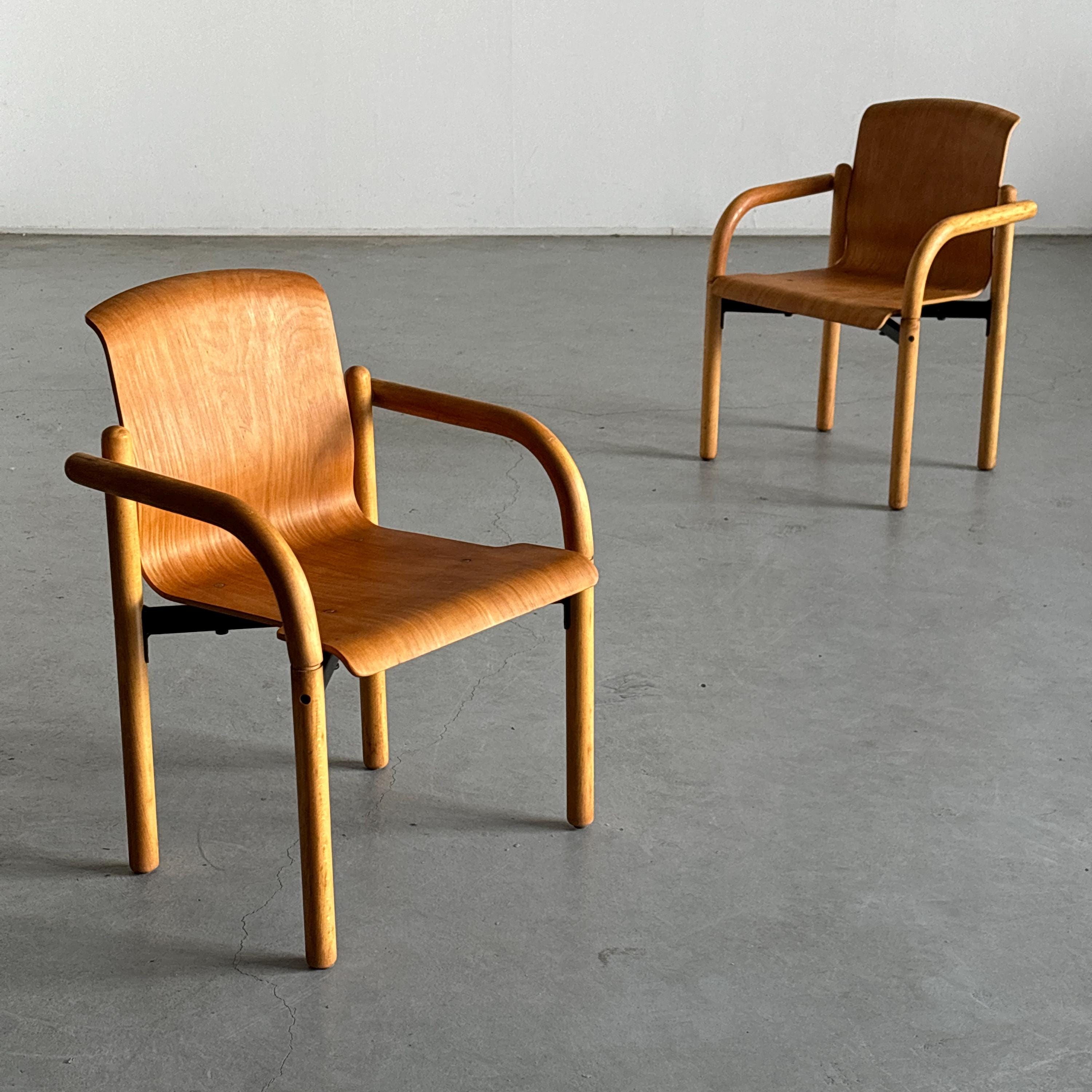 Bentwood armchairs in the Style of Thonet S320