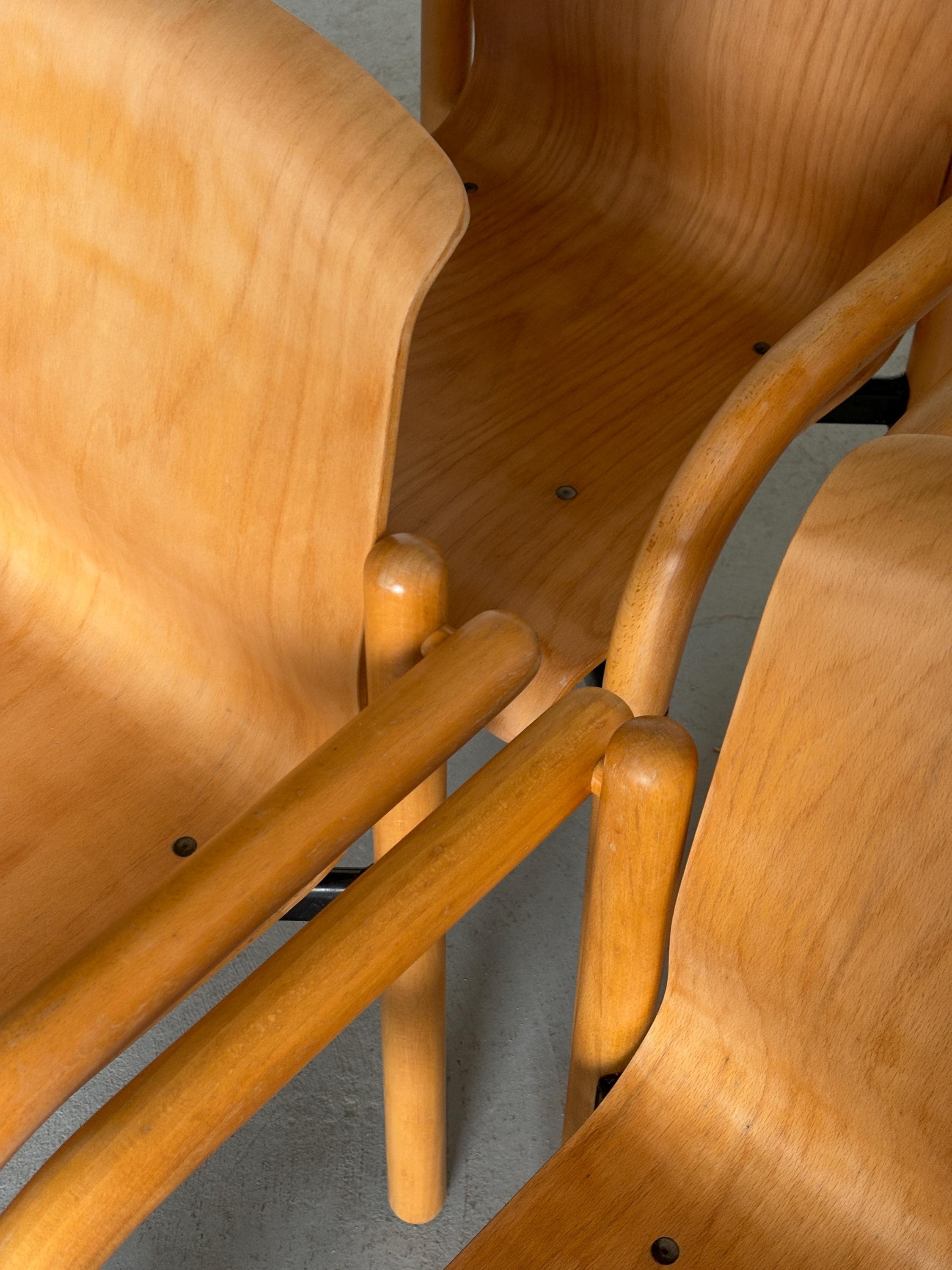 Mid-Century Armchairs in the Style of Thonet S320