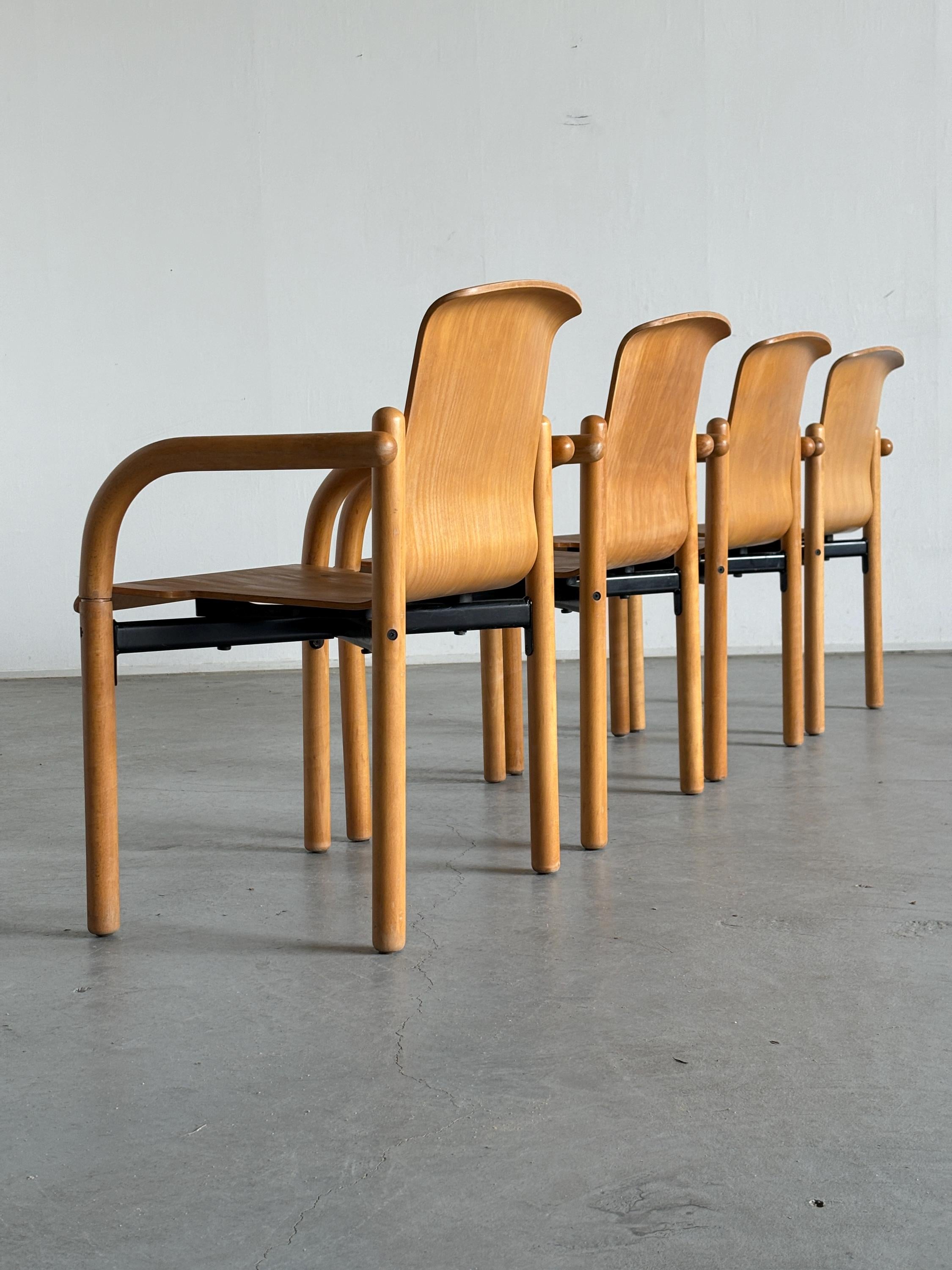 Mid-Century Armchairs in the Style of Thonet S320