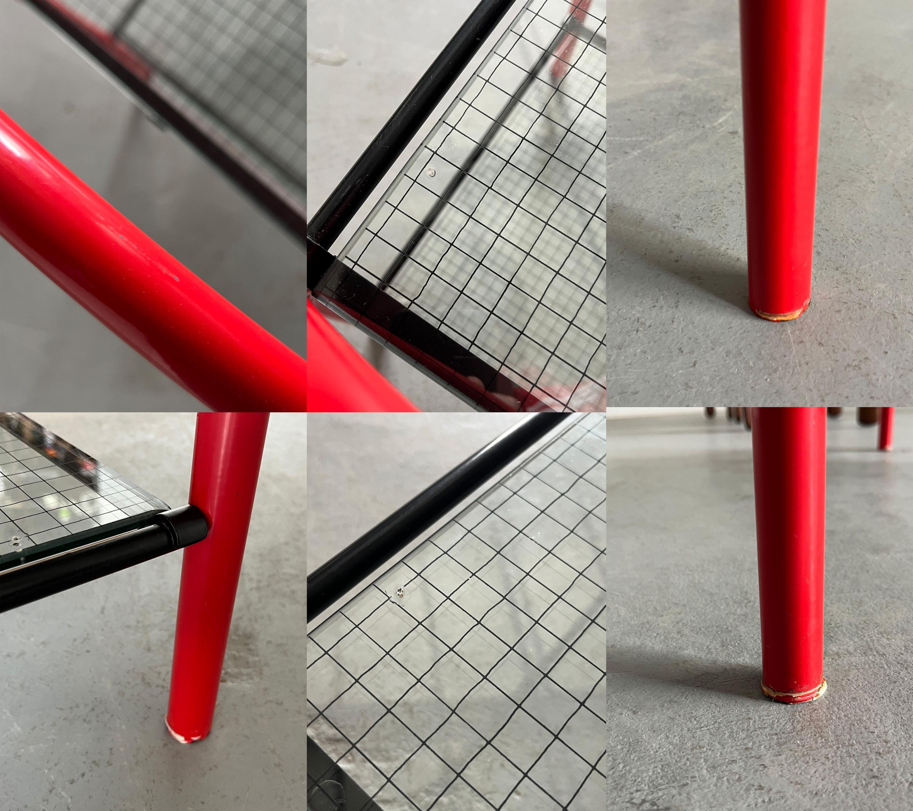Postmodern Geometrical ‘Pomo’ Side Table by Anna Anselmi for Bieffeplast