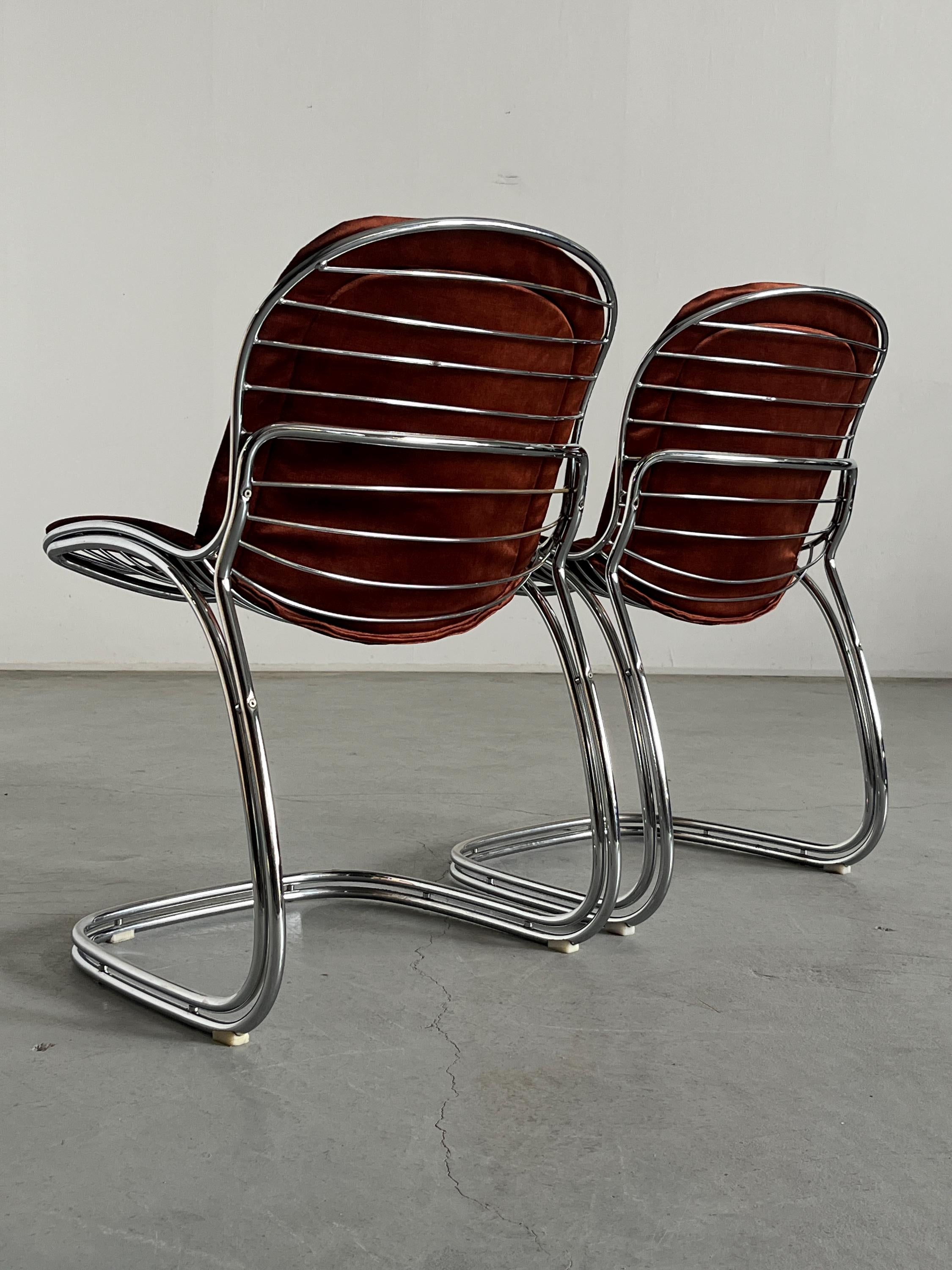 ‘Sabrina’ Dining Chairs by Gastone Rinaldi for Rima