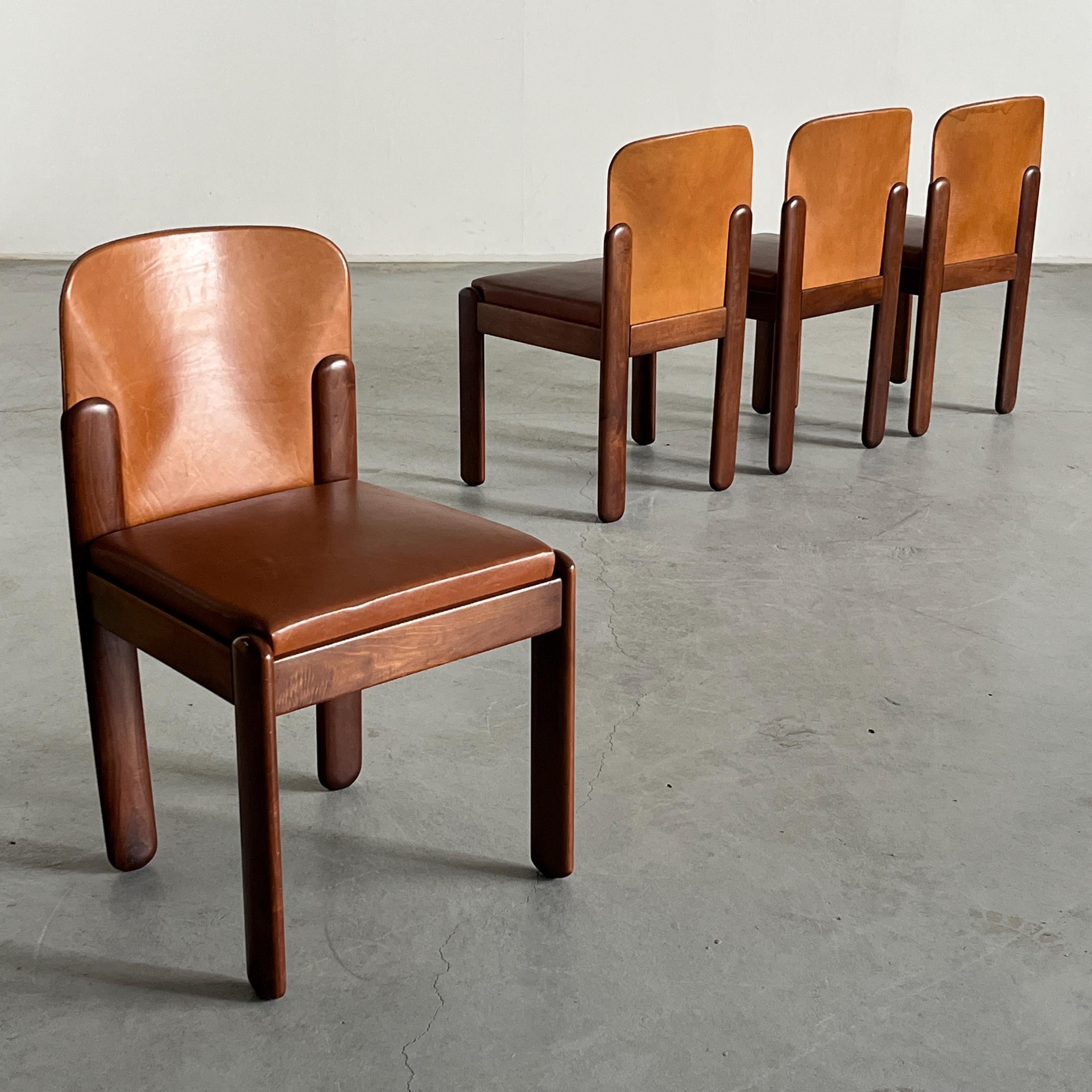 ‘Model 330’ Dining Chairs by Silvio Coppola for Bernini