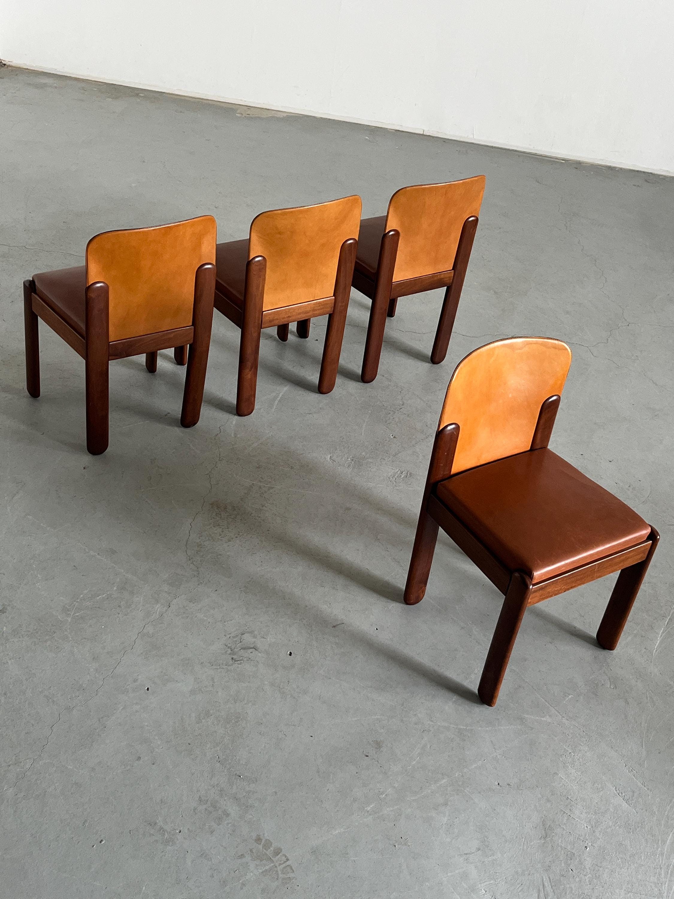 ‘Model 330’ Dining Chairs by Silvio Coppola for Bernini