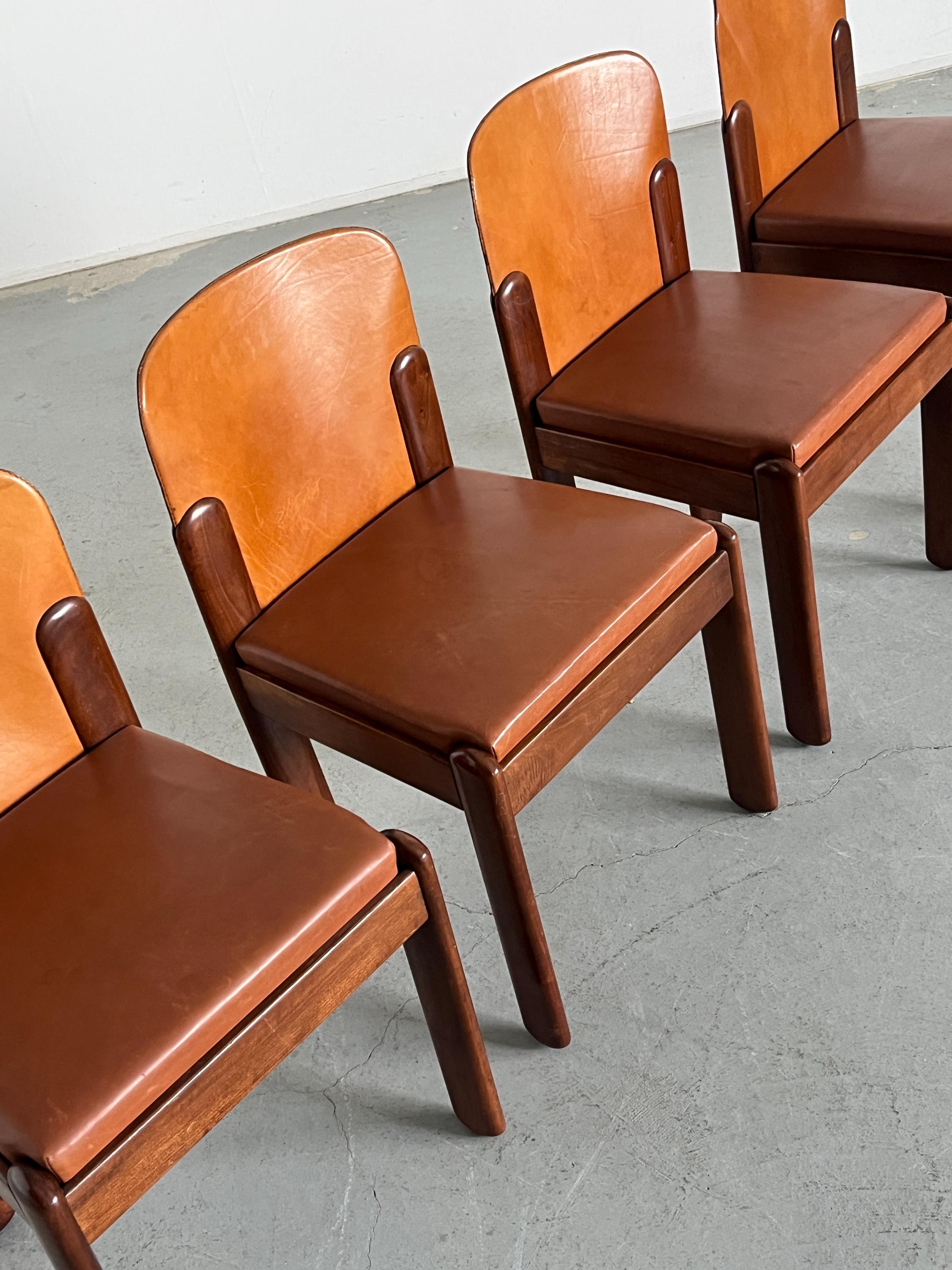 ‘Model 330’ Dining Chairs by Silvio Coppola for Bernini