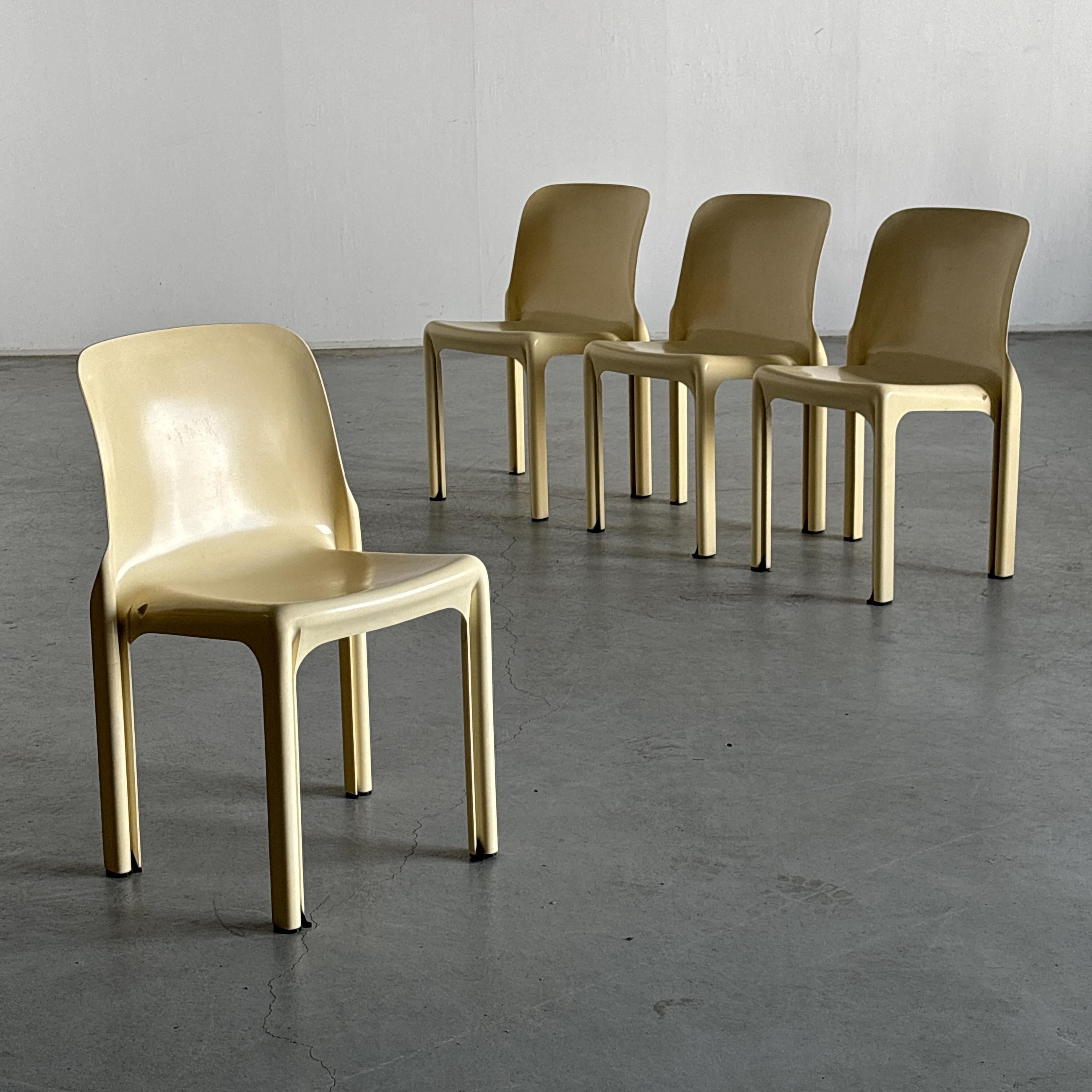 'Selene' Dining Chairs by Vico Magistretti for Artemide Milano