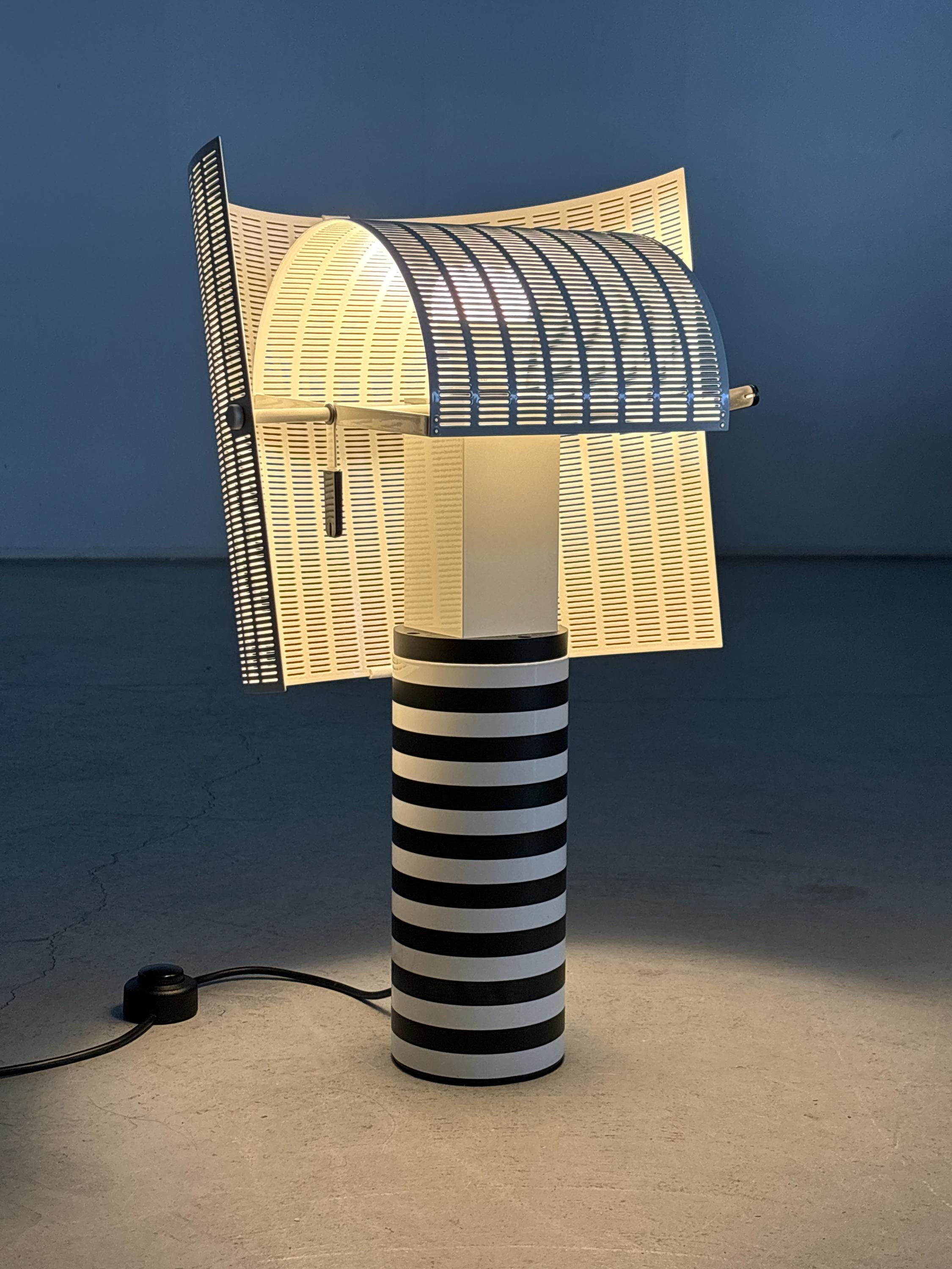 Mario Botta 'Shogun' Pivoting Bicolor Table Lamp for Artemide