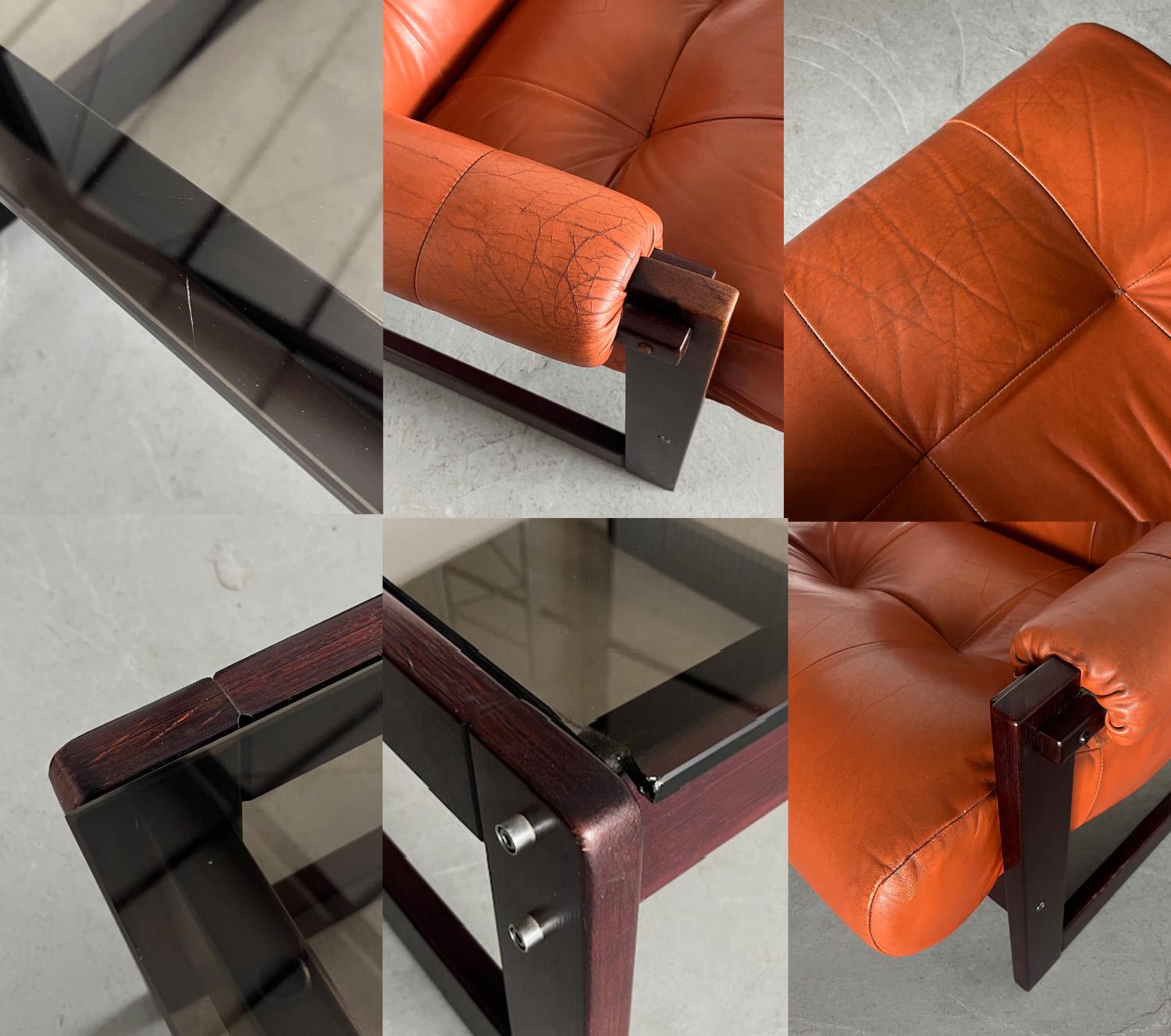 Brazilian Mid-Century Modern 'S-1' Seating Set by Percival Lafer, 1976