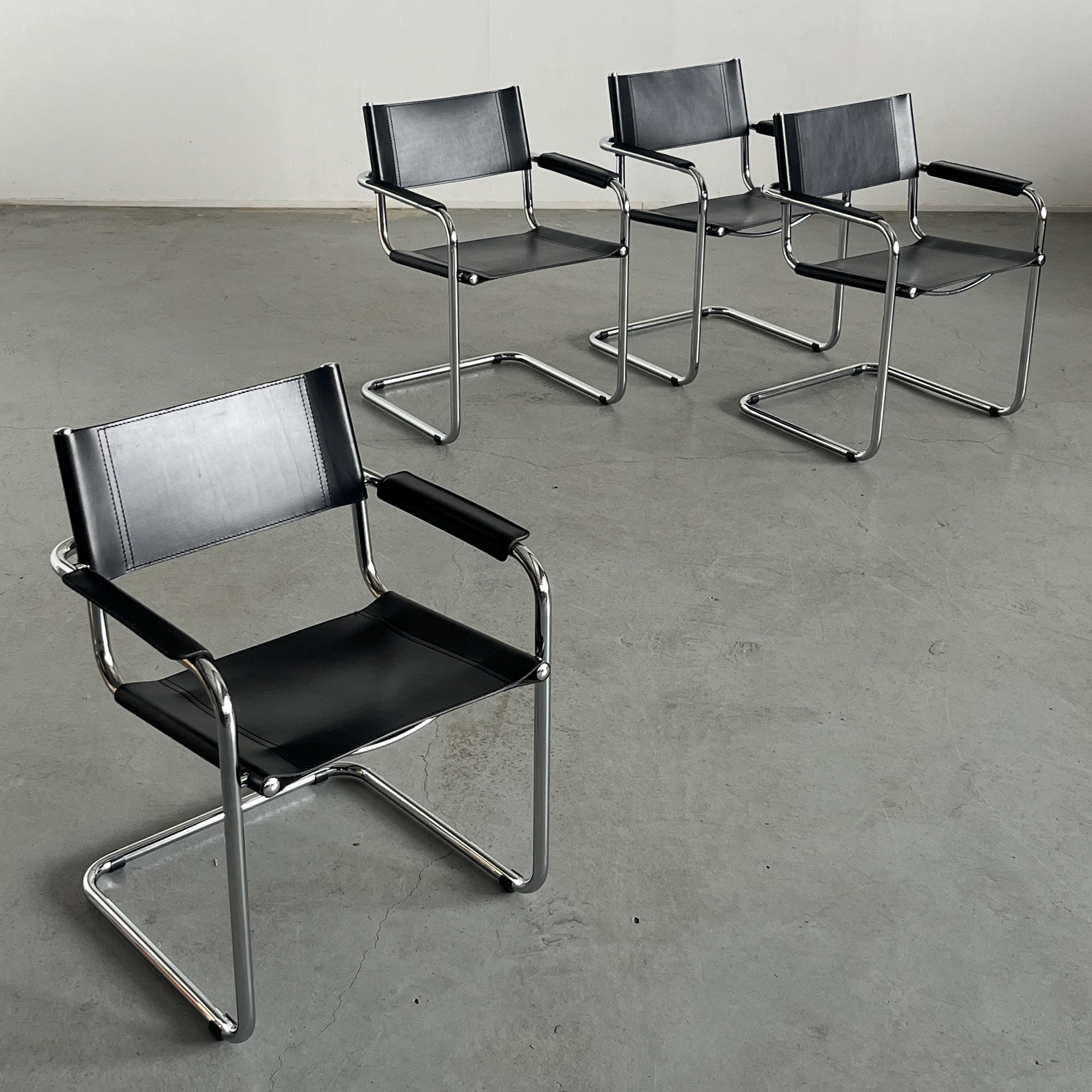 Iconic Mart Stam S34 Design Armchair, 1980s