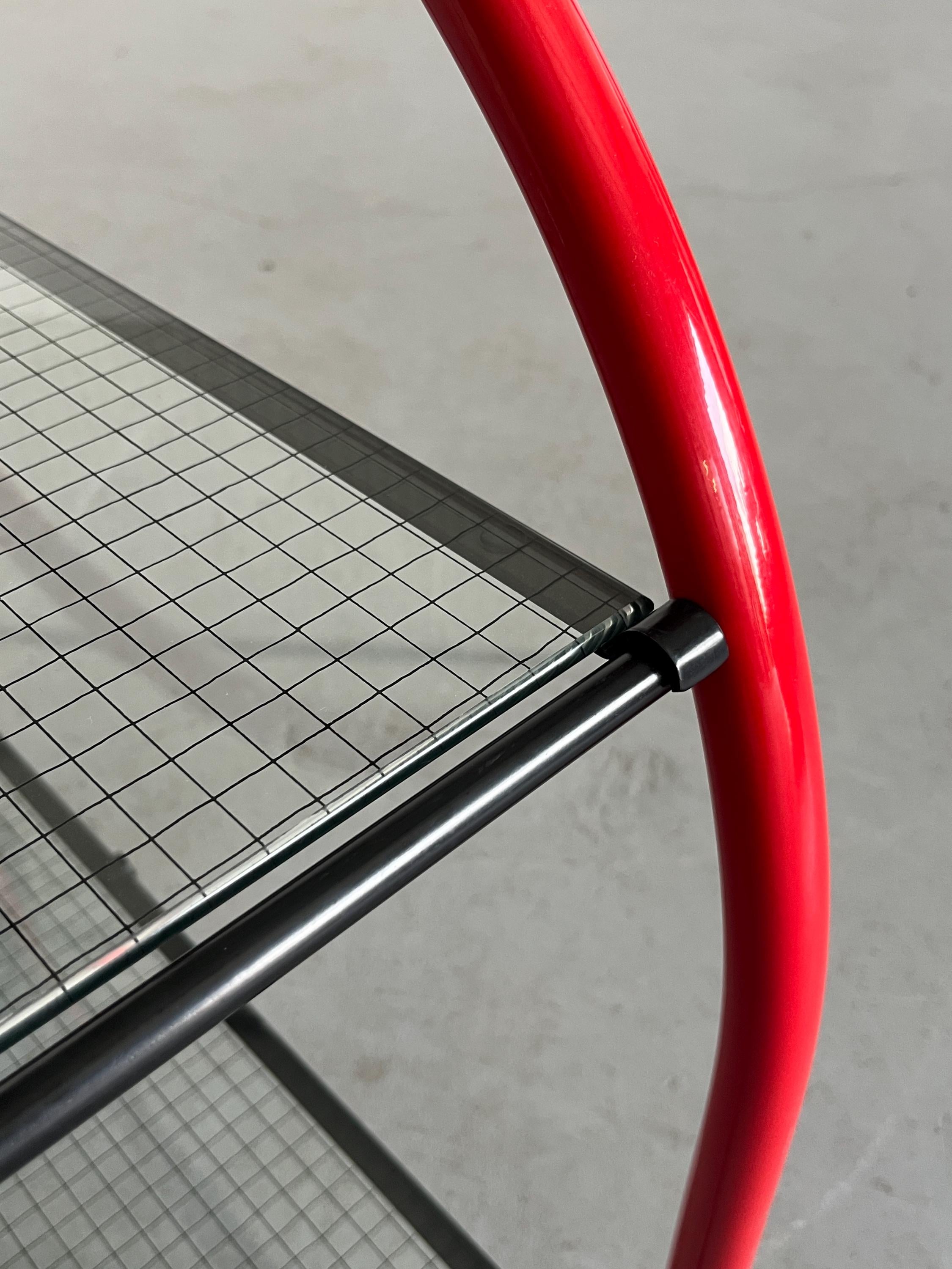Postmodern Geometrical ‘Pomo’ Side Table by Anna Anselmi for Bieffeplast