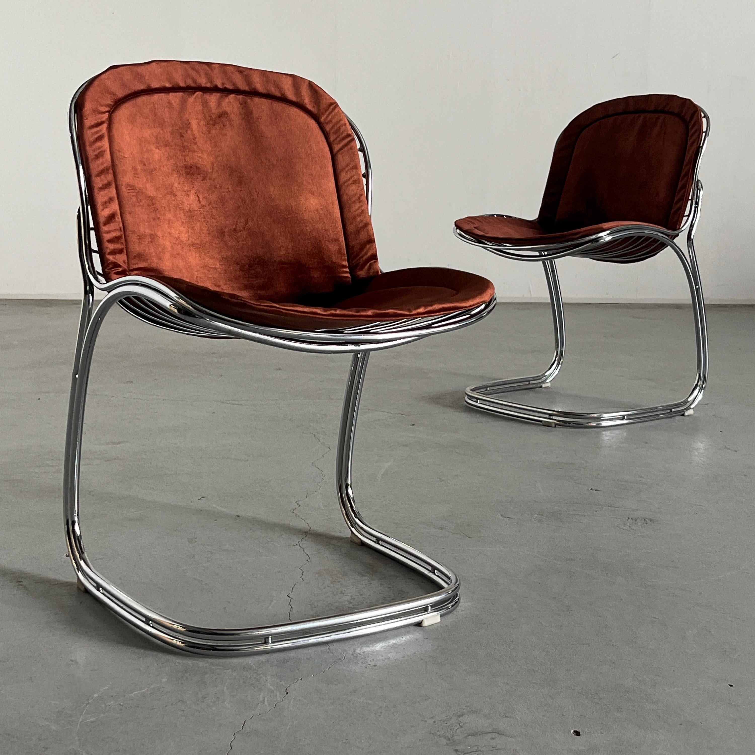 ‘Sabrina’ Dining Chairs by Gastone Rinaldi for Rima