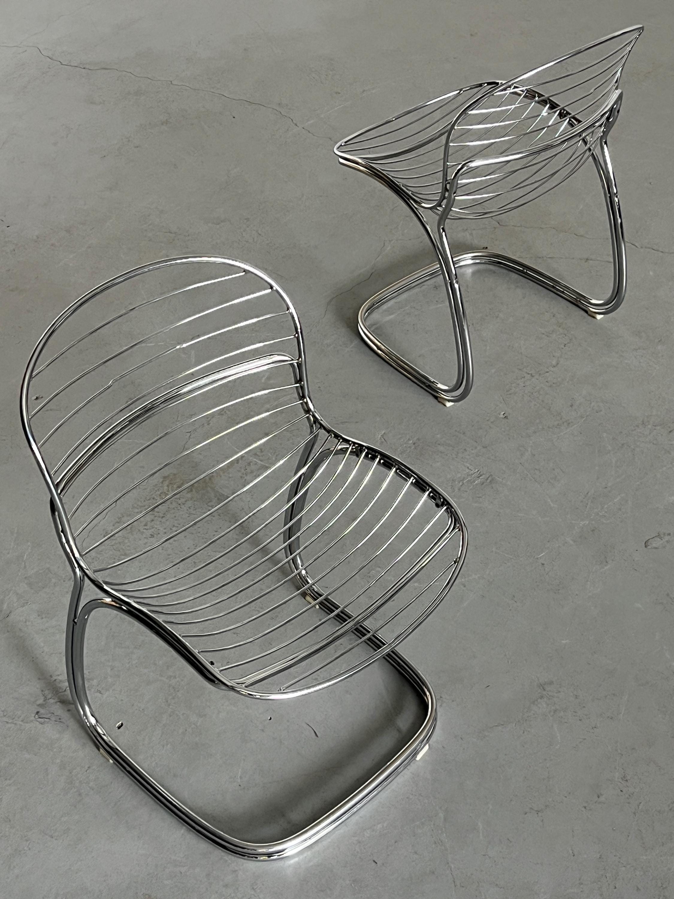‘Sabrina’ Dining Chairs by Gastone Rinaldi for Rima