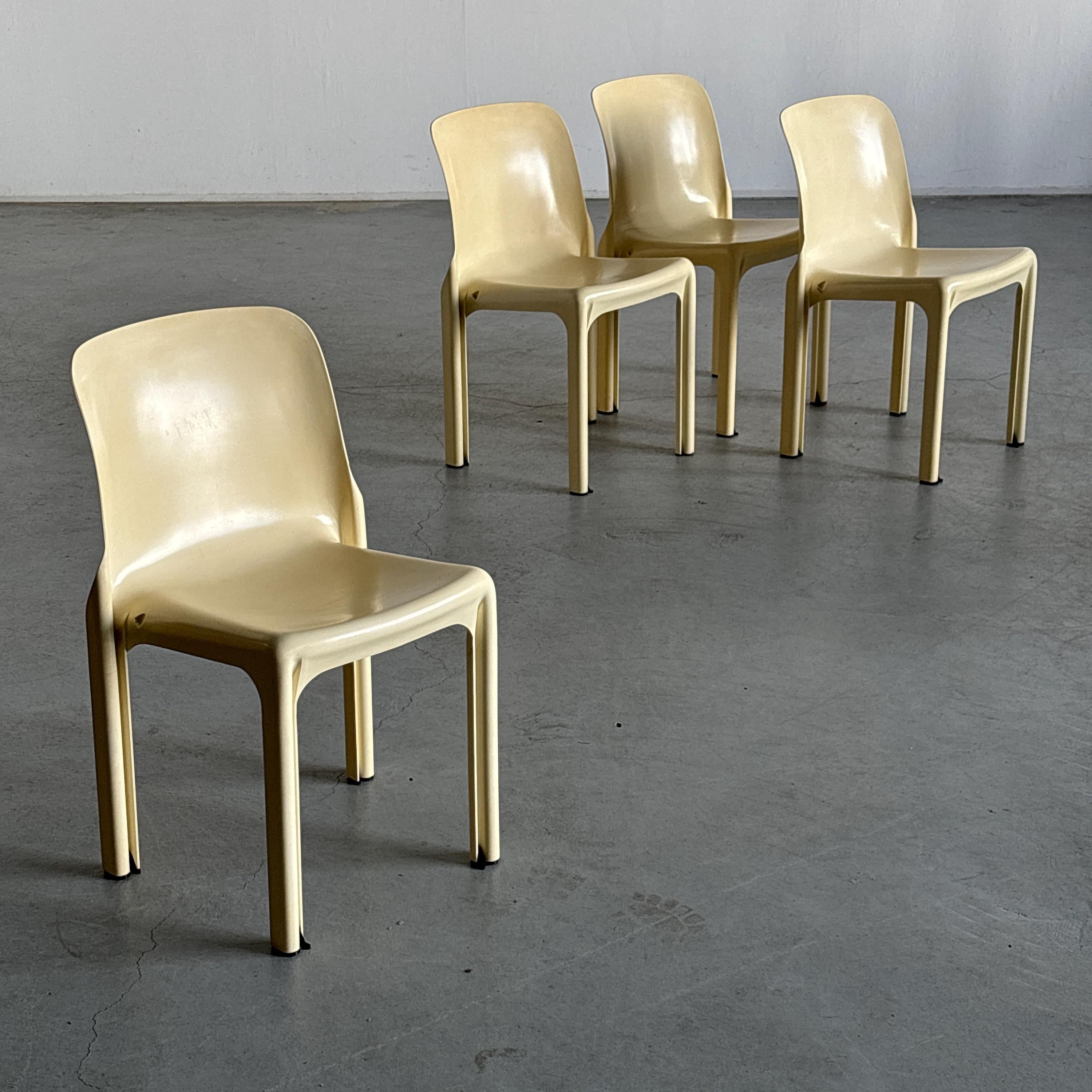 'Selene' Dining Chairs by Vico Magistretti for Artemide Milano