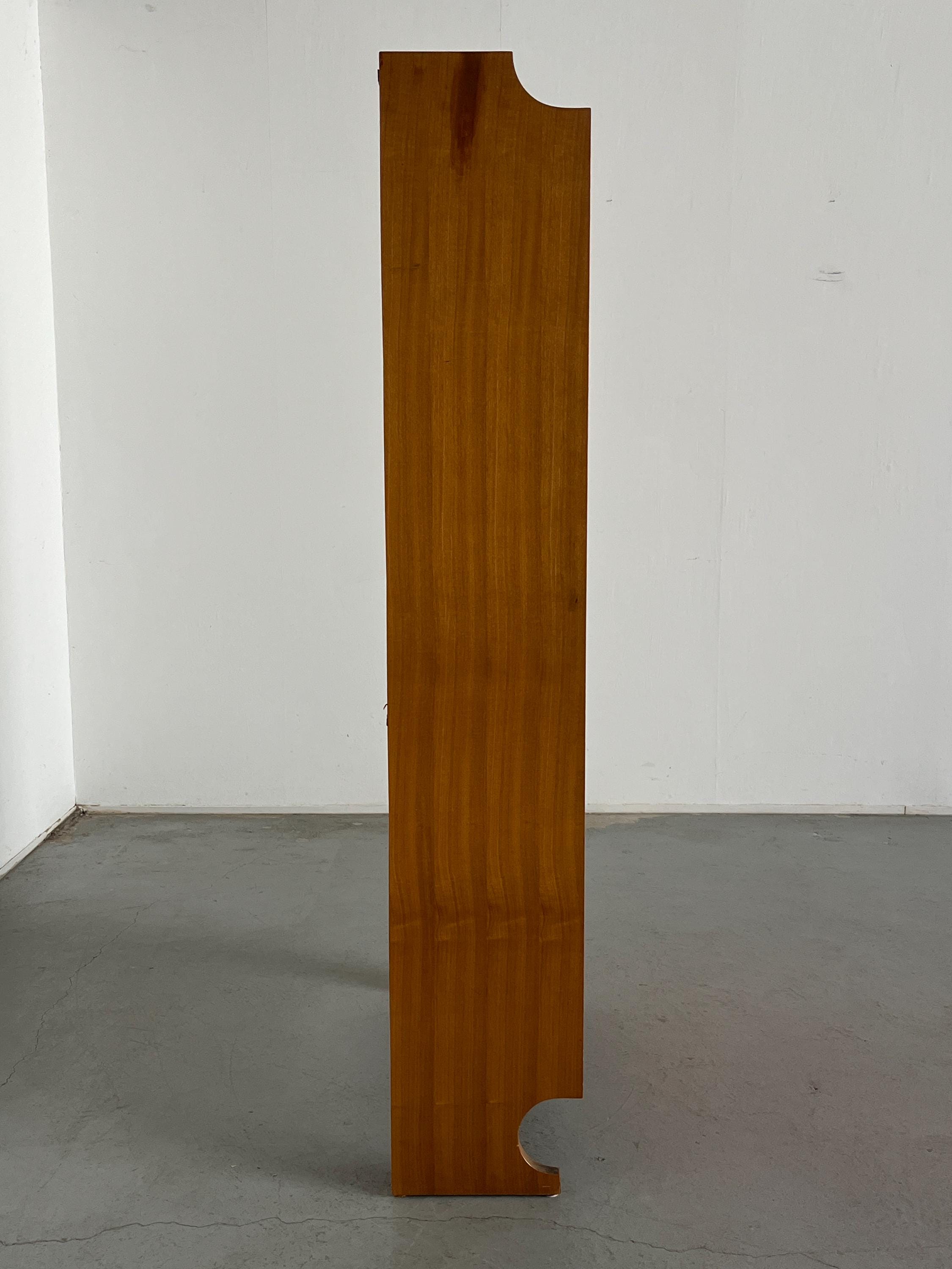 Italian Constructivist Wooden Cabinet, 1960s