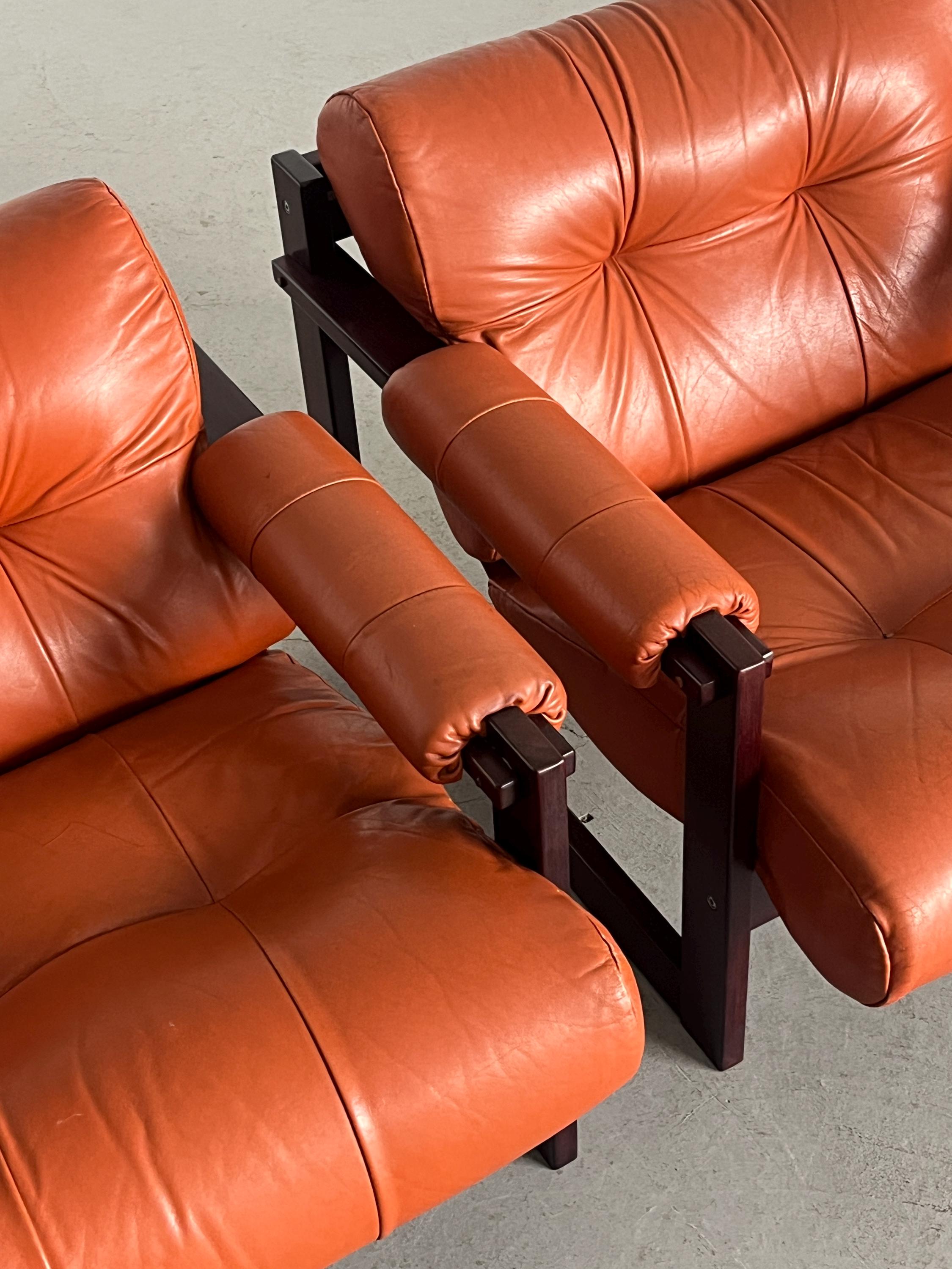 Brazilian Mid-Century Modern 'S-1' Seating Set by Percival Lafer, 1976