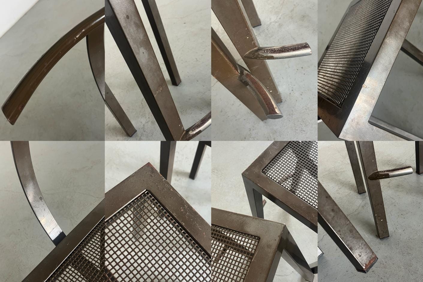 Industrial ‘Sarapis’ Metal Bar Stools by Philippe Starck for Driade, 1986