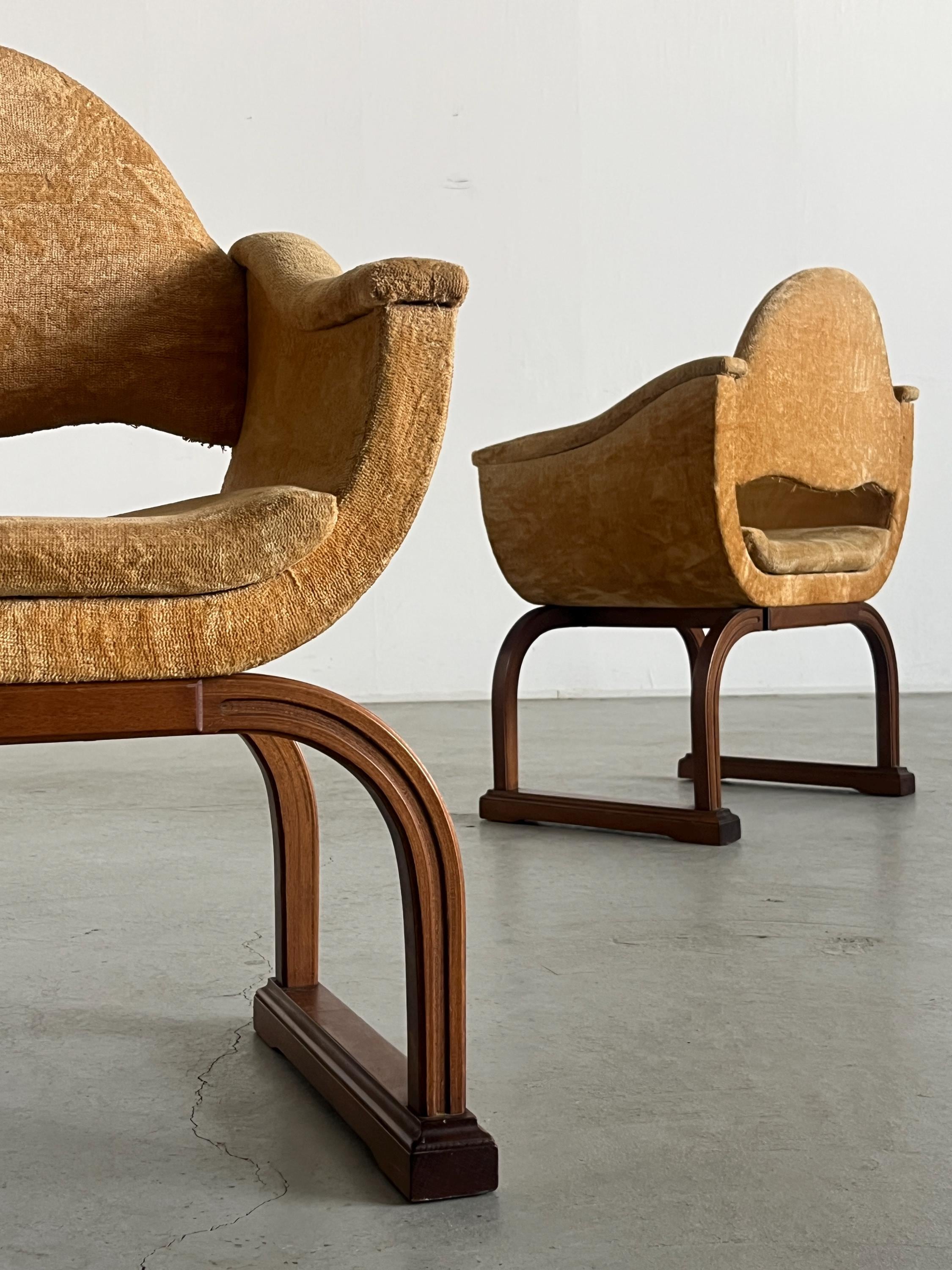Italian Art Deco Armchairs