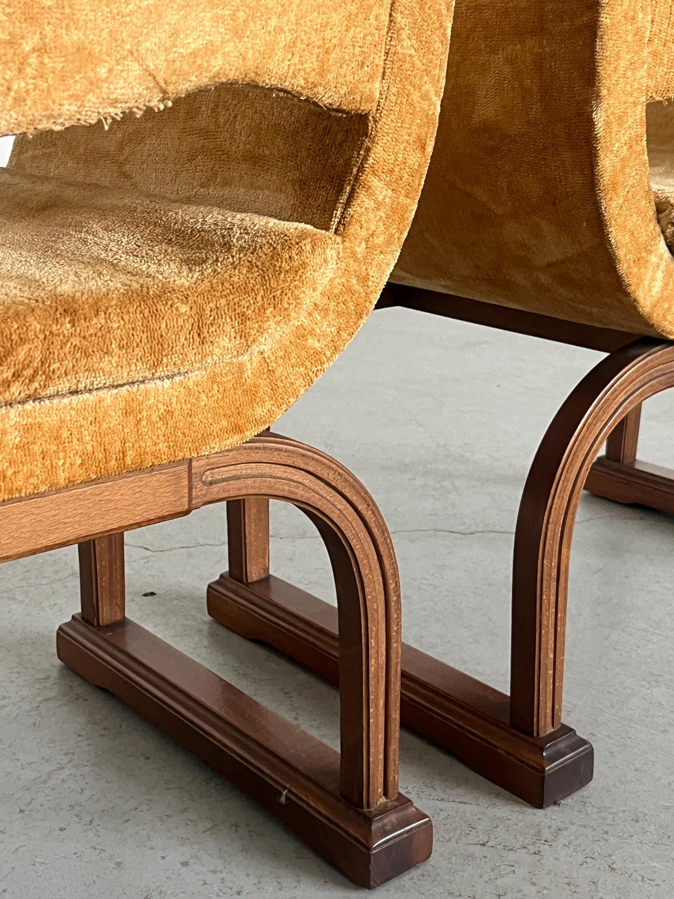 Italian Art Deco Armchairs