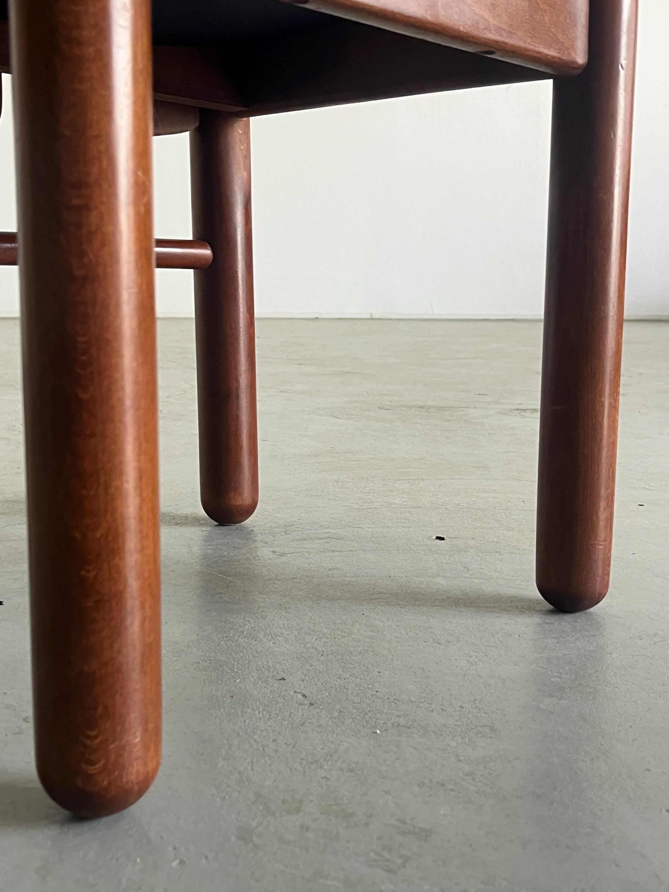 Elegant Dining Chair in Style of Afra and Tobia Scarpa