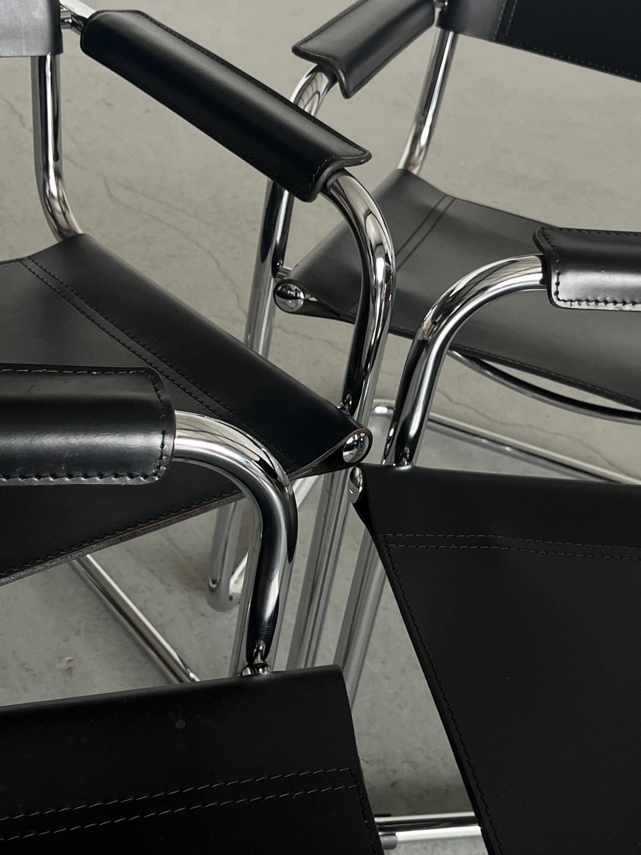 Iconic Mart Stam S34 Design Armchair, 1980s